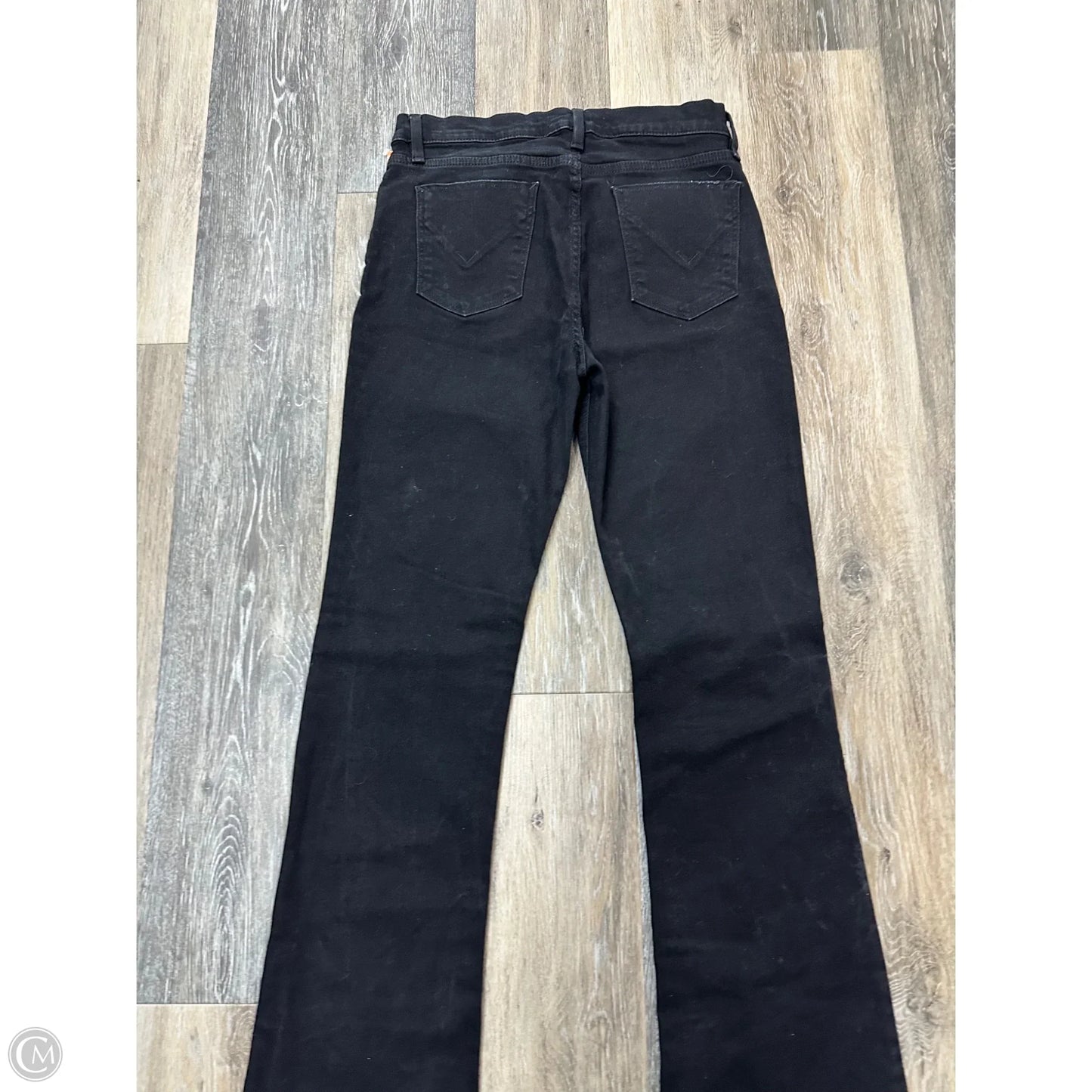 Jeans Boot Cut By Hudson In Black Denim, Size: 10