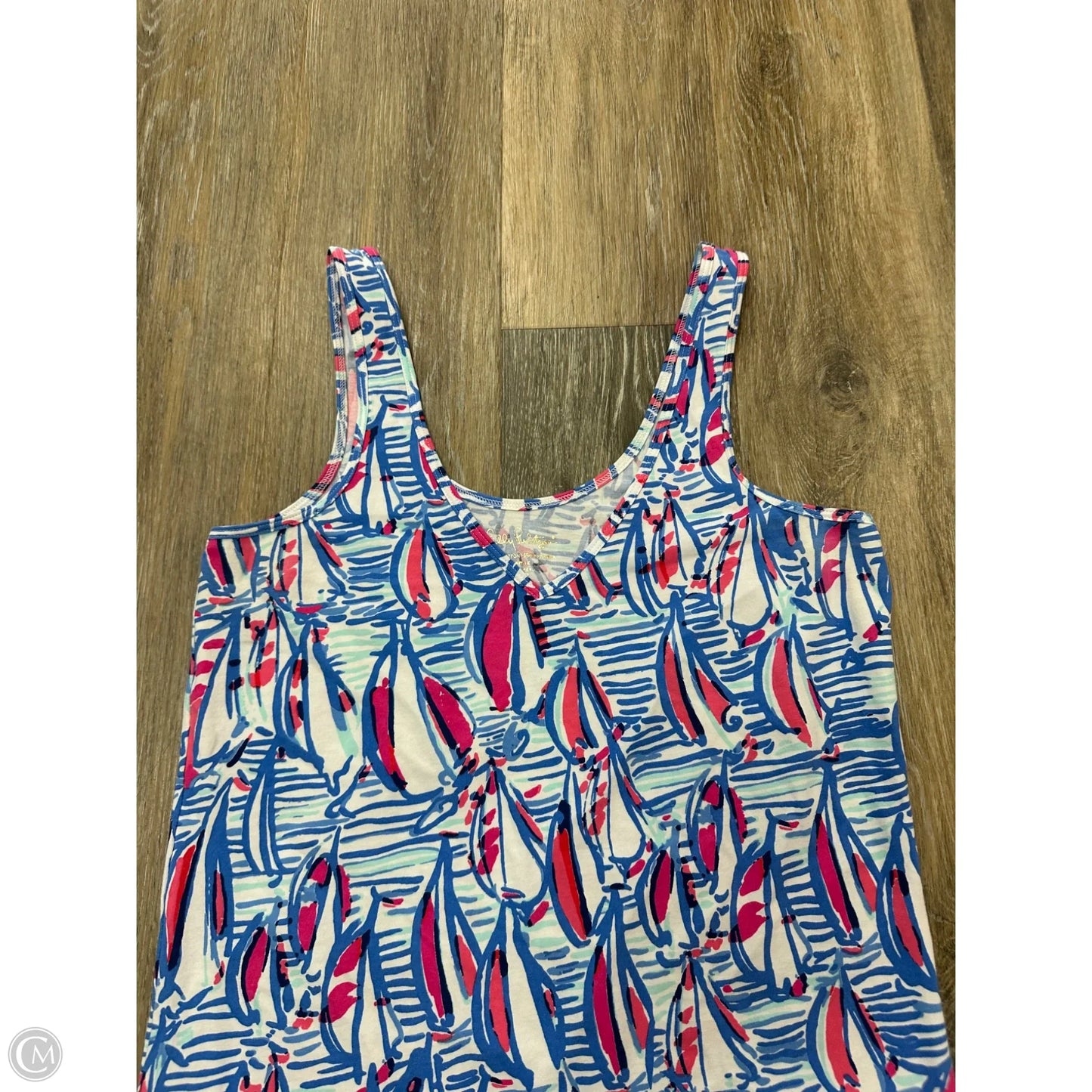 Tank Top Designer By Lilly Pulitzer In Blue, Size: L