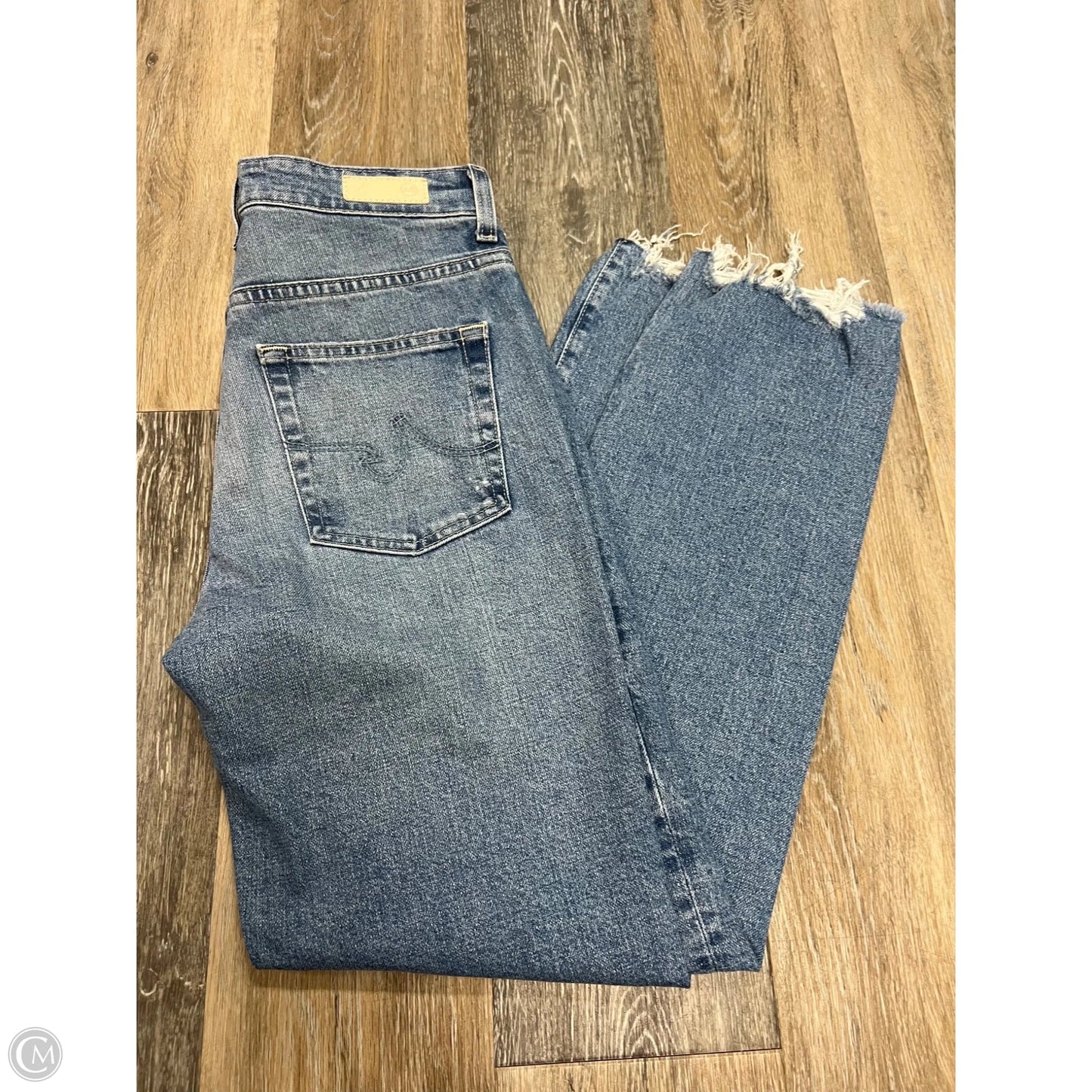 Jeans Straight By Adriano Goldschmied In Blue Denim, Size: 4