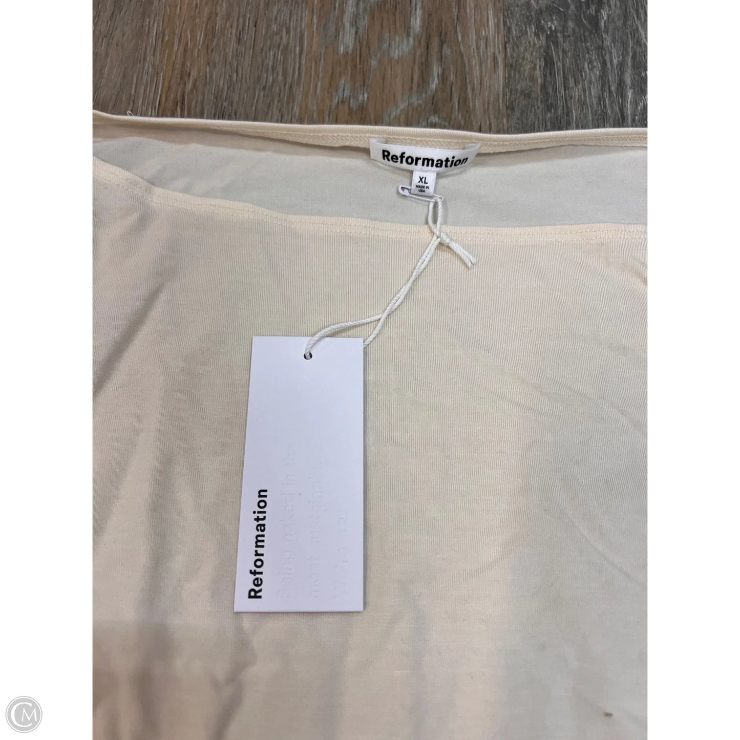 Top Long Sleeve By Reformation In Cream, Size: Xl