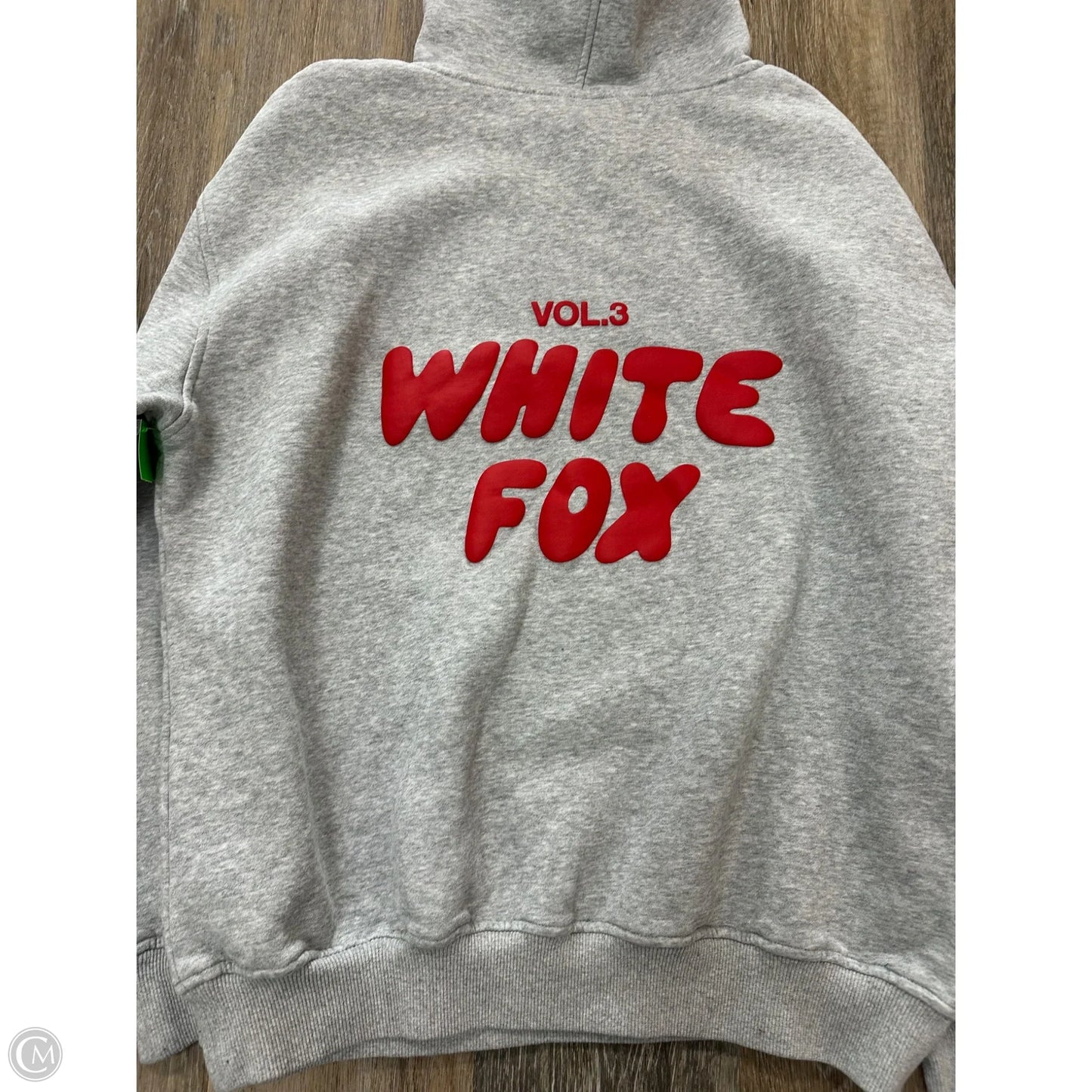 Athletic Sweatshirt Hoodie By White Fox In Grey, Size: Xs
