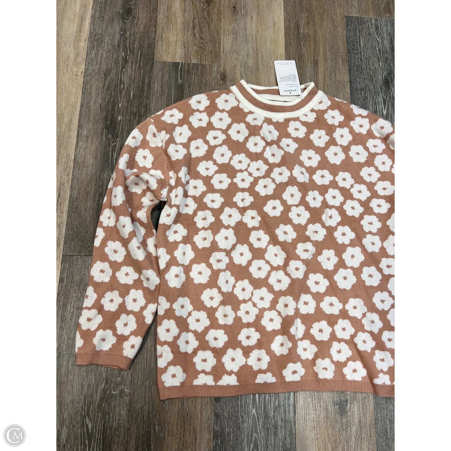 Sweater By Pretty Garden In Tan, Size: L