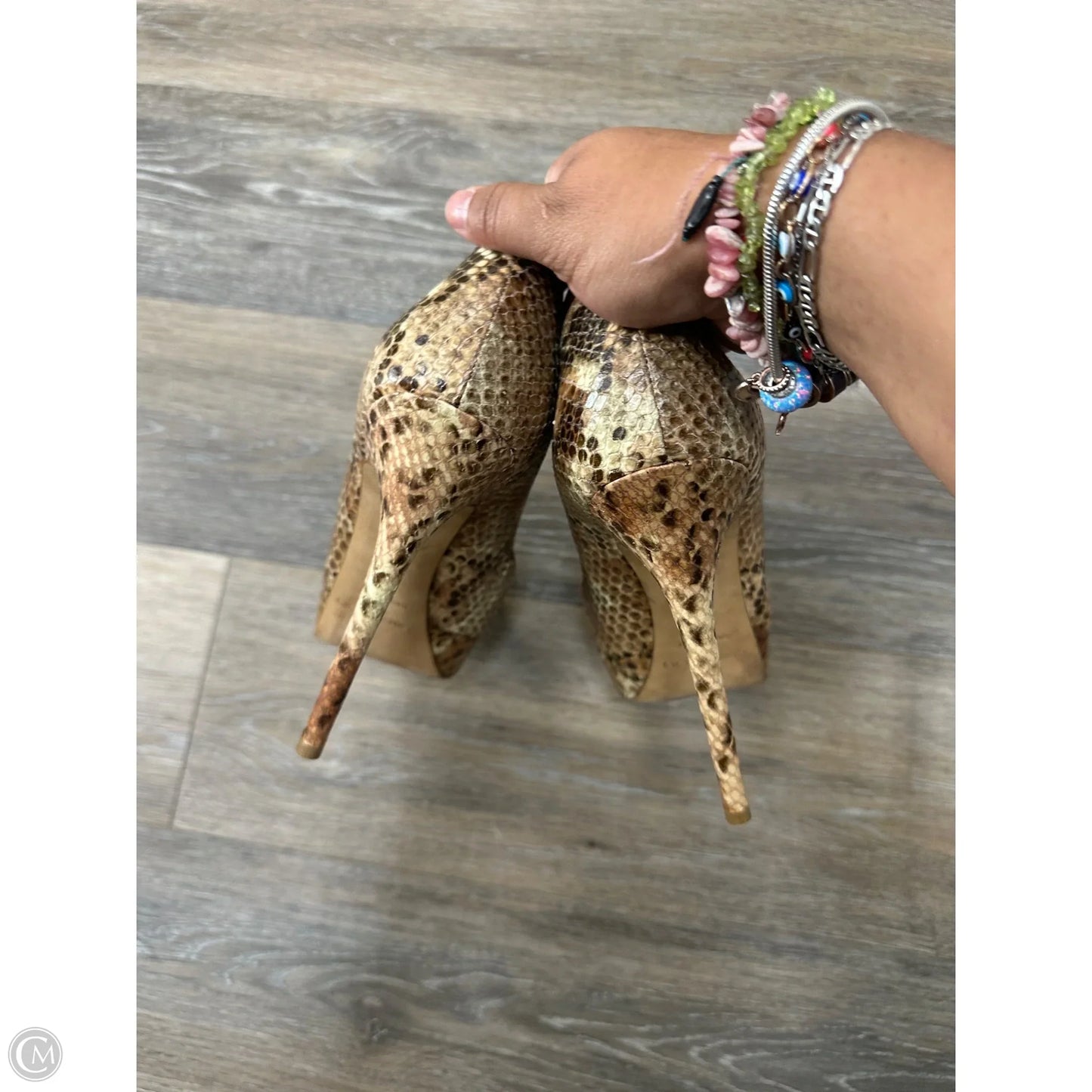 Shoes Luxury Designer By Jimmy Choo In Animal Print, Size: 8