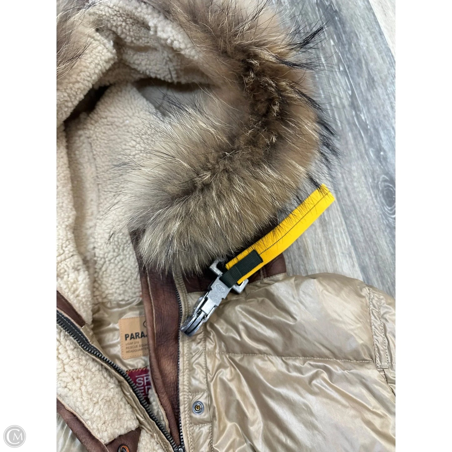 Coat Puffer & Quilted By Parajumpers In Tan, Size: Xl