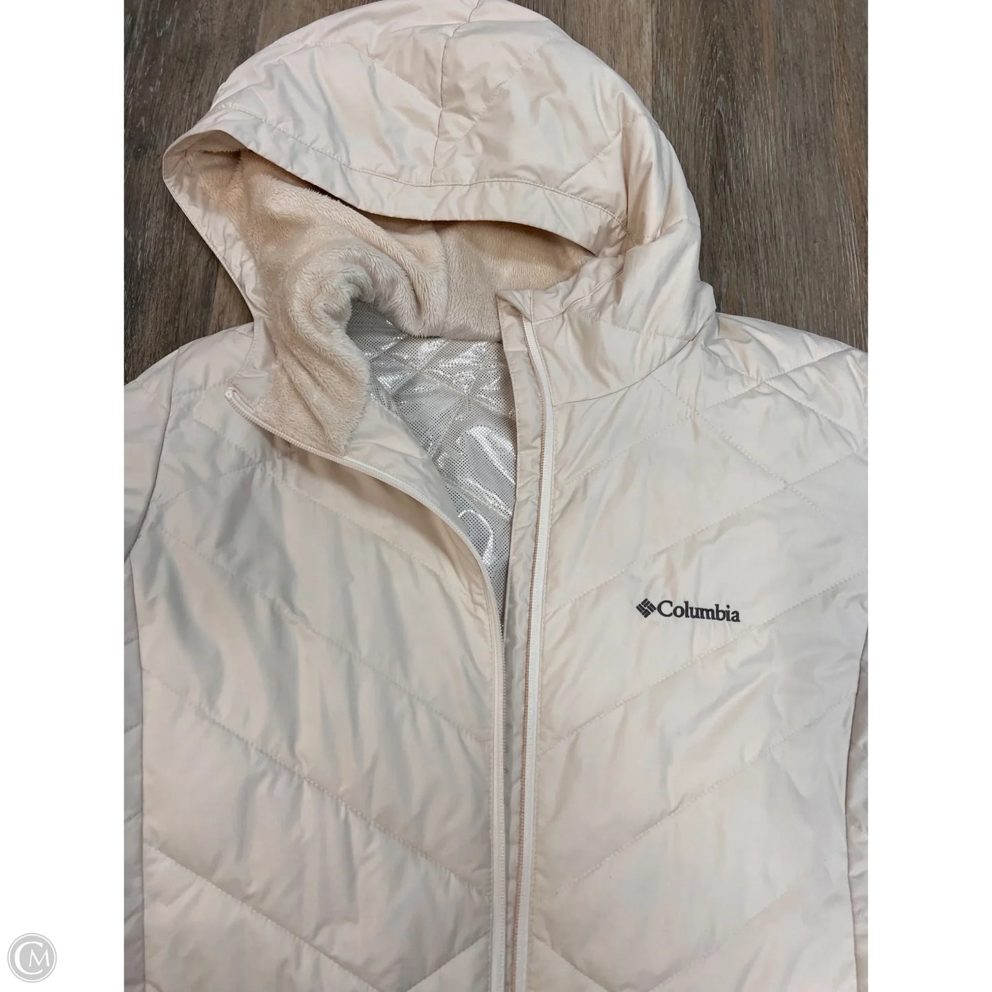 Coat Puffer & Quilted By Columbia In Cream, Size: Xl