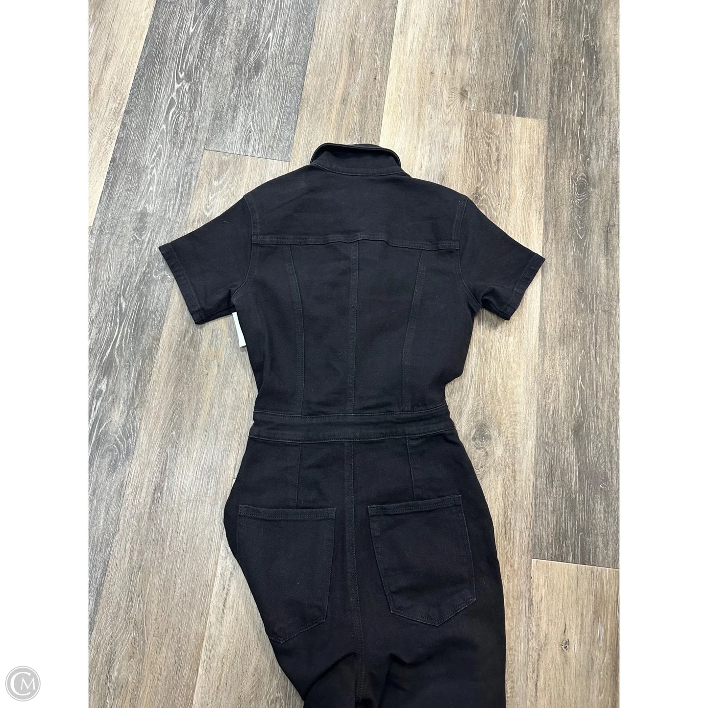Jumpsuit By Good American In Black Denim, Size: Xs
