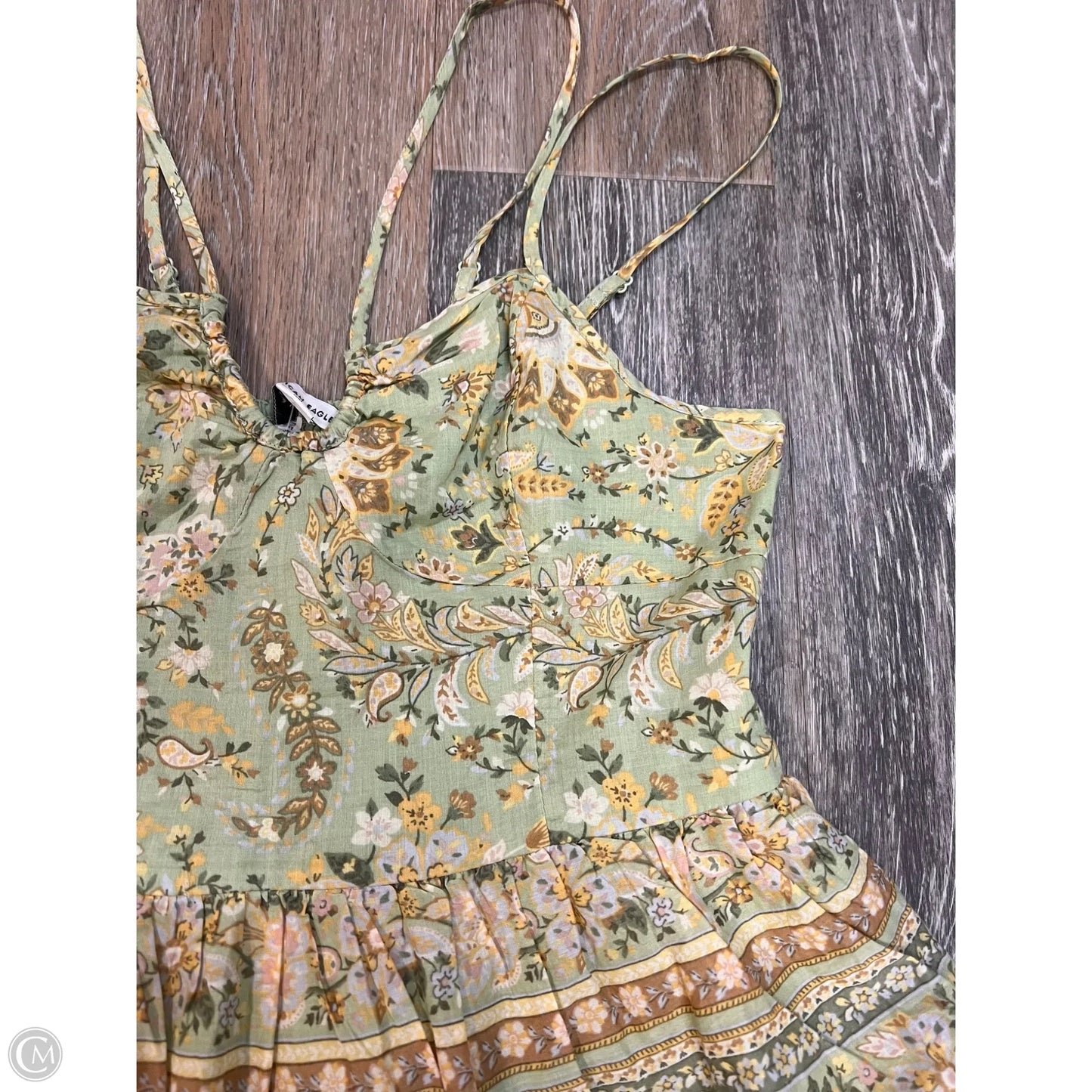 Dress Casual Midi By American Eagle In Green, Size: S