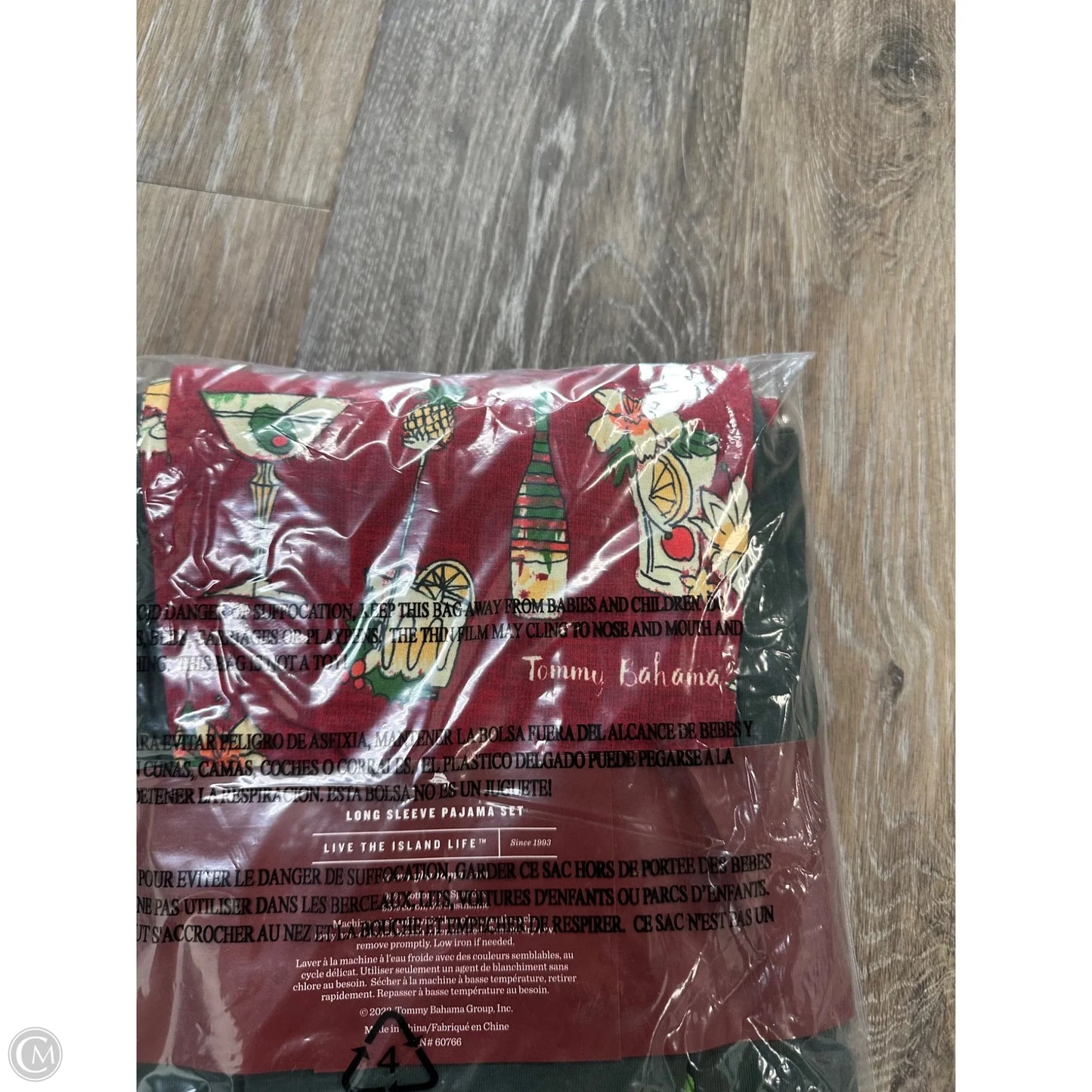 Pajamas 2pc By Tommy Bahama In Green & Red, Size: M