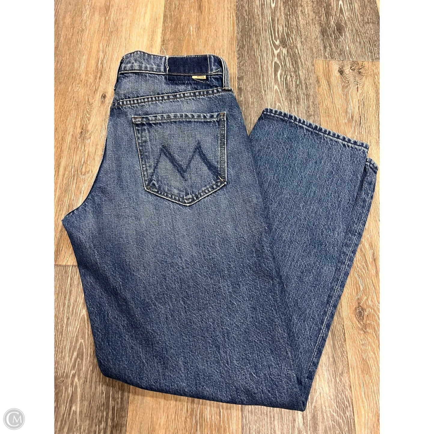 Jeans Straight Designer By Mother Jeans In Blue Denim, Size: 8/29