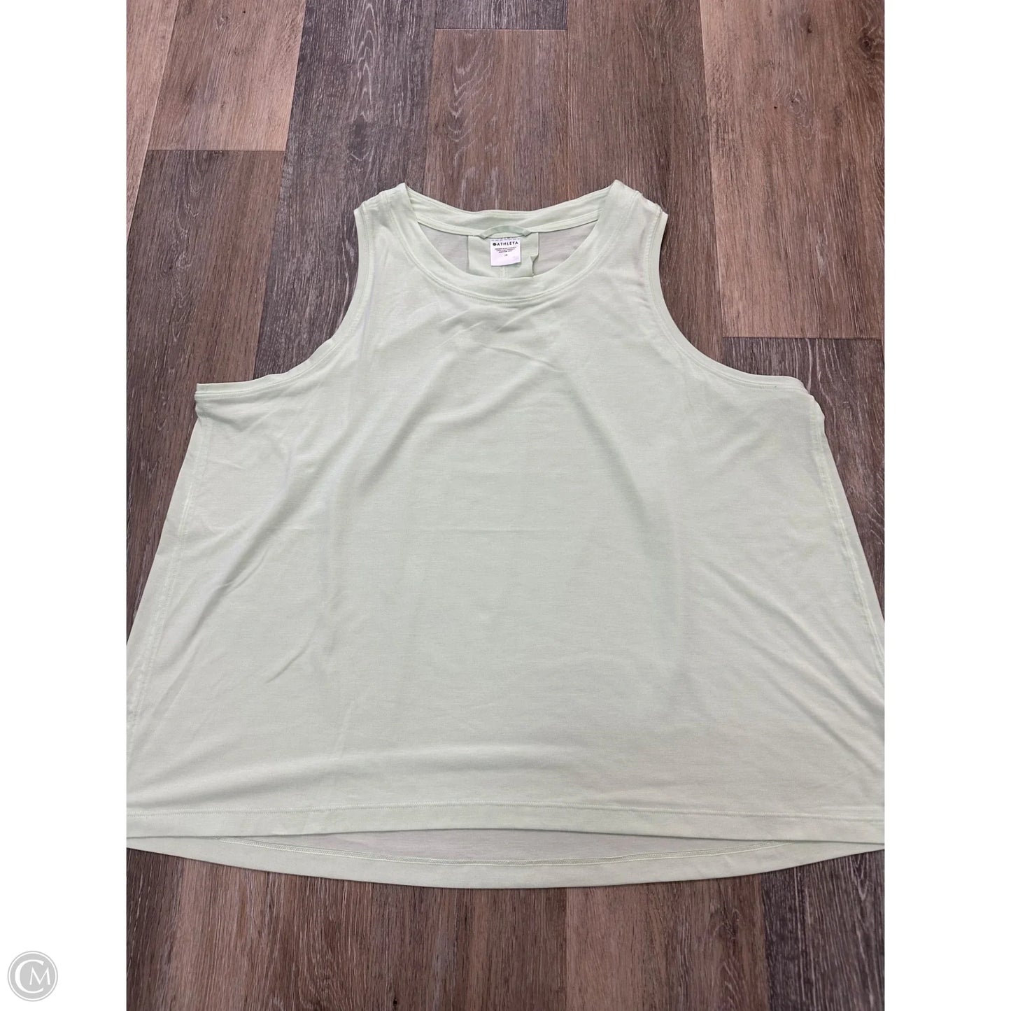 Athletic Tank Top By Athleta In Green, Size: 1x
