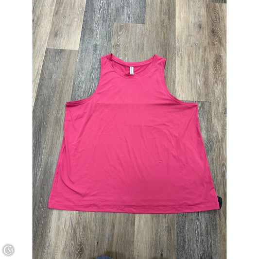 Athletic Tank Top By Athleta In Pink, Size: 2x