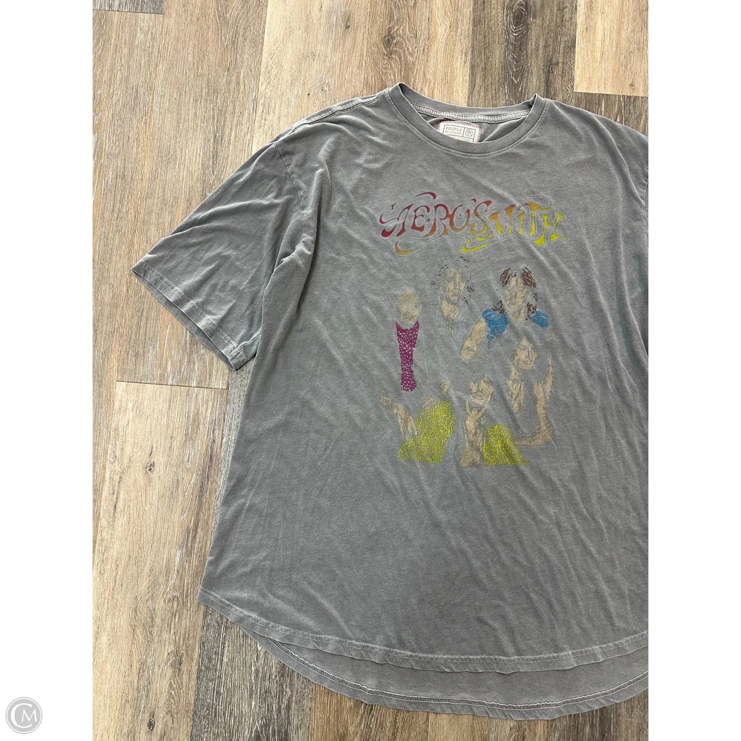 Top Short Sleeve By People of Leisure In Grey, Size: Osfm