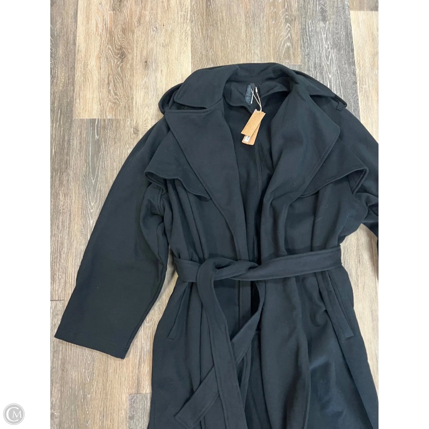 Coat Trench Coat By Skims In Black, Size: S