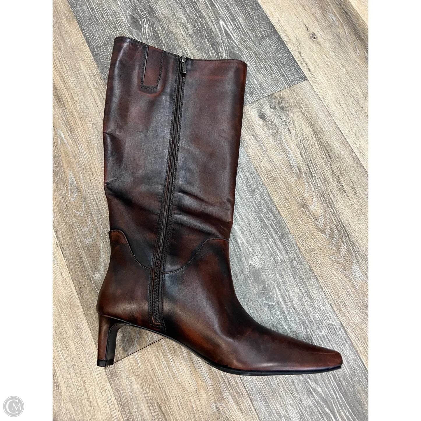 Boots Knee Heels By Vince Camuto In Brown, Size: 10