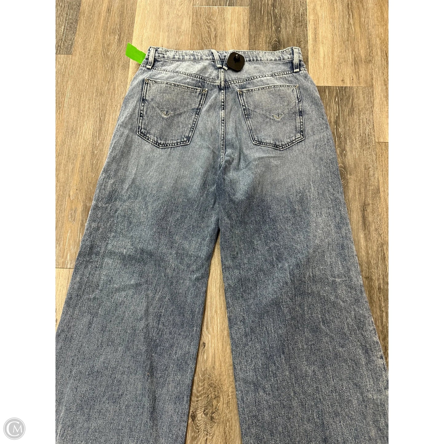 Jeans Wide Leg By Hudson In Blue Denim, Size: 6