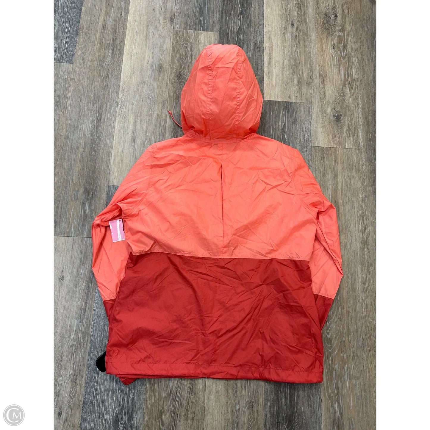 Jacket Windbreaker By Columbia In Coral, Size: L