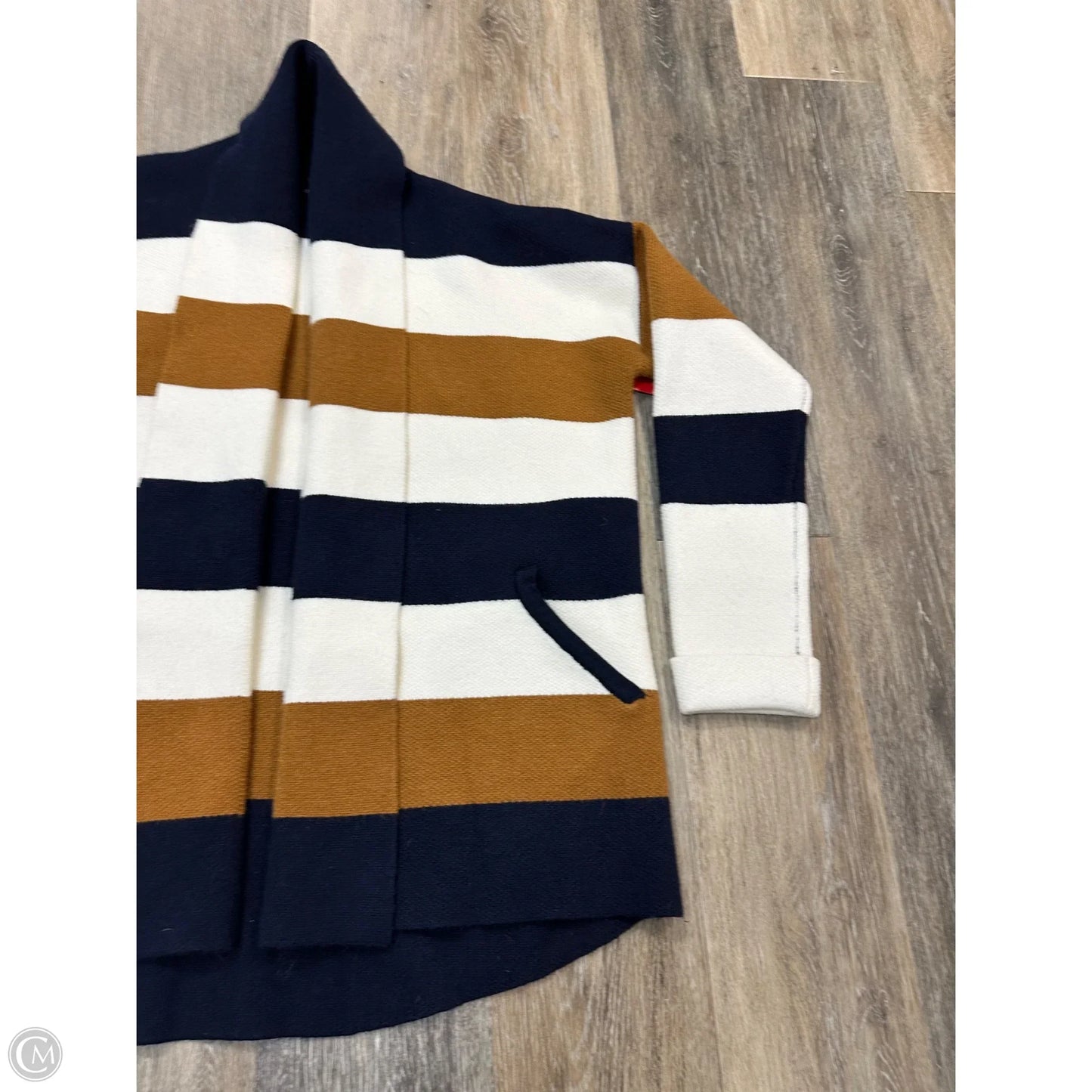 Sweater Cardigan By Fate In Striped Pattern, Size: Xl