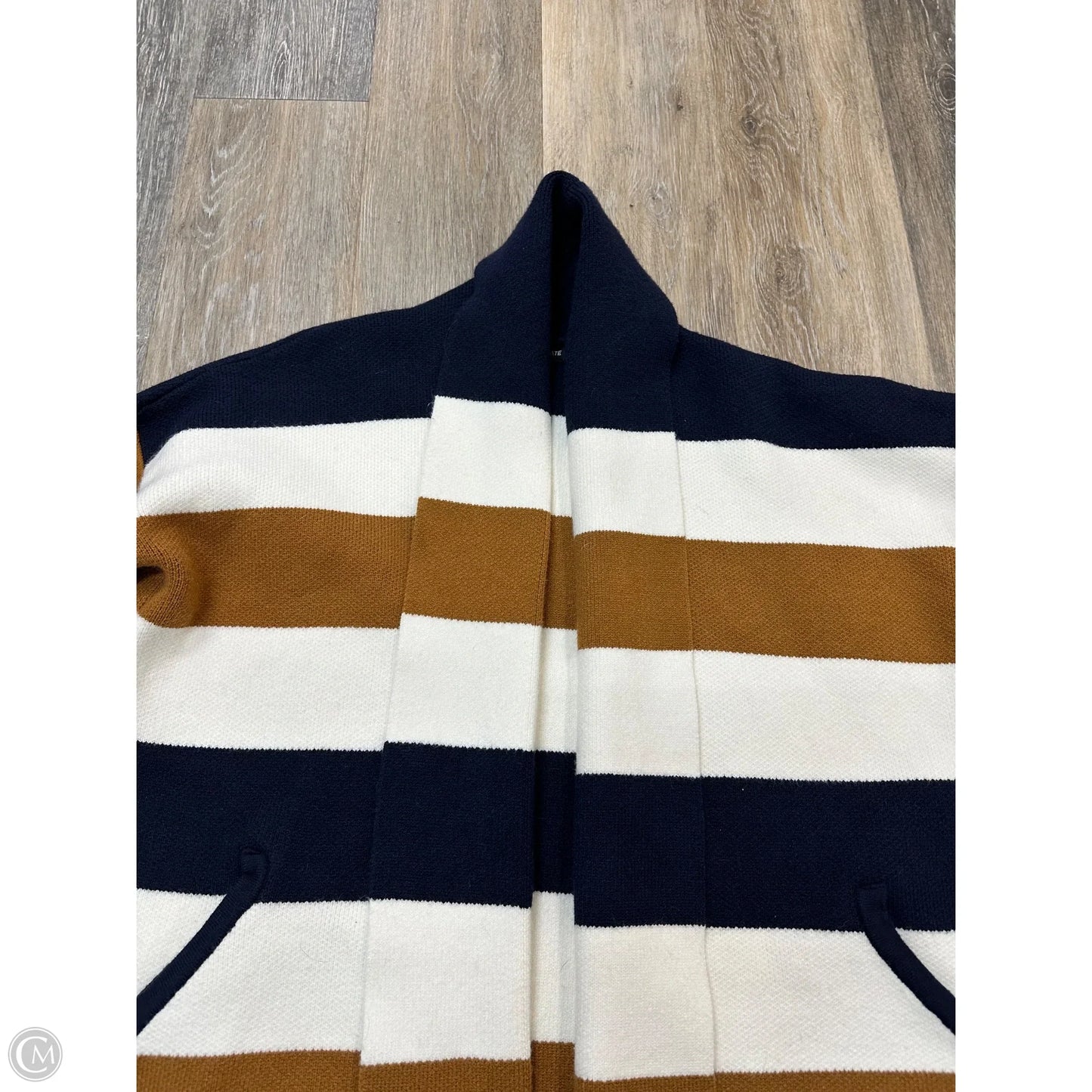 Sweater Cardigan By Fate In Striped Pattern, Size: Xl