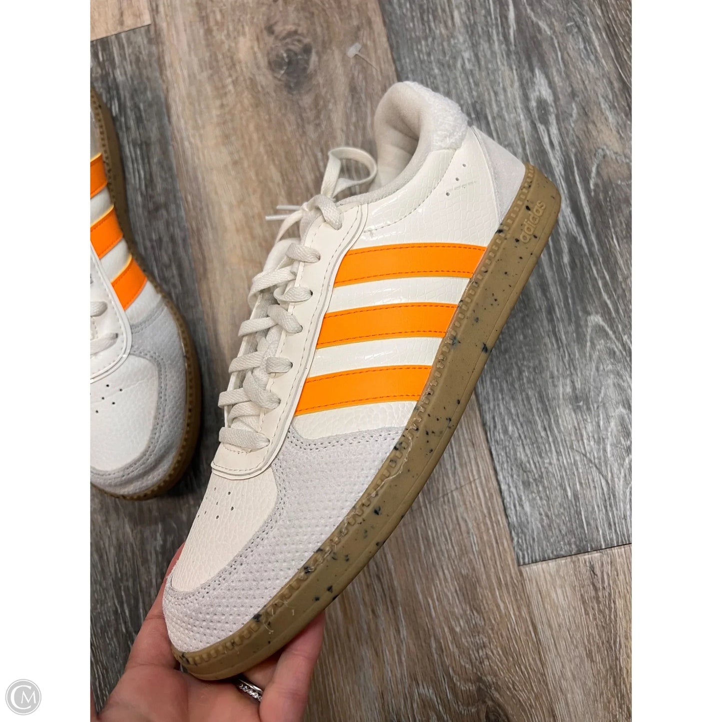 Shoes Athletic By Adidas In White, Size: 9.5