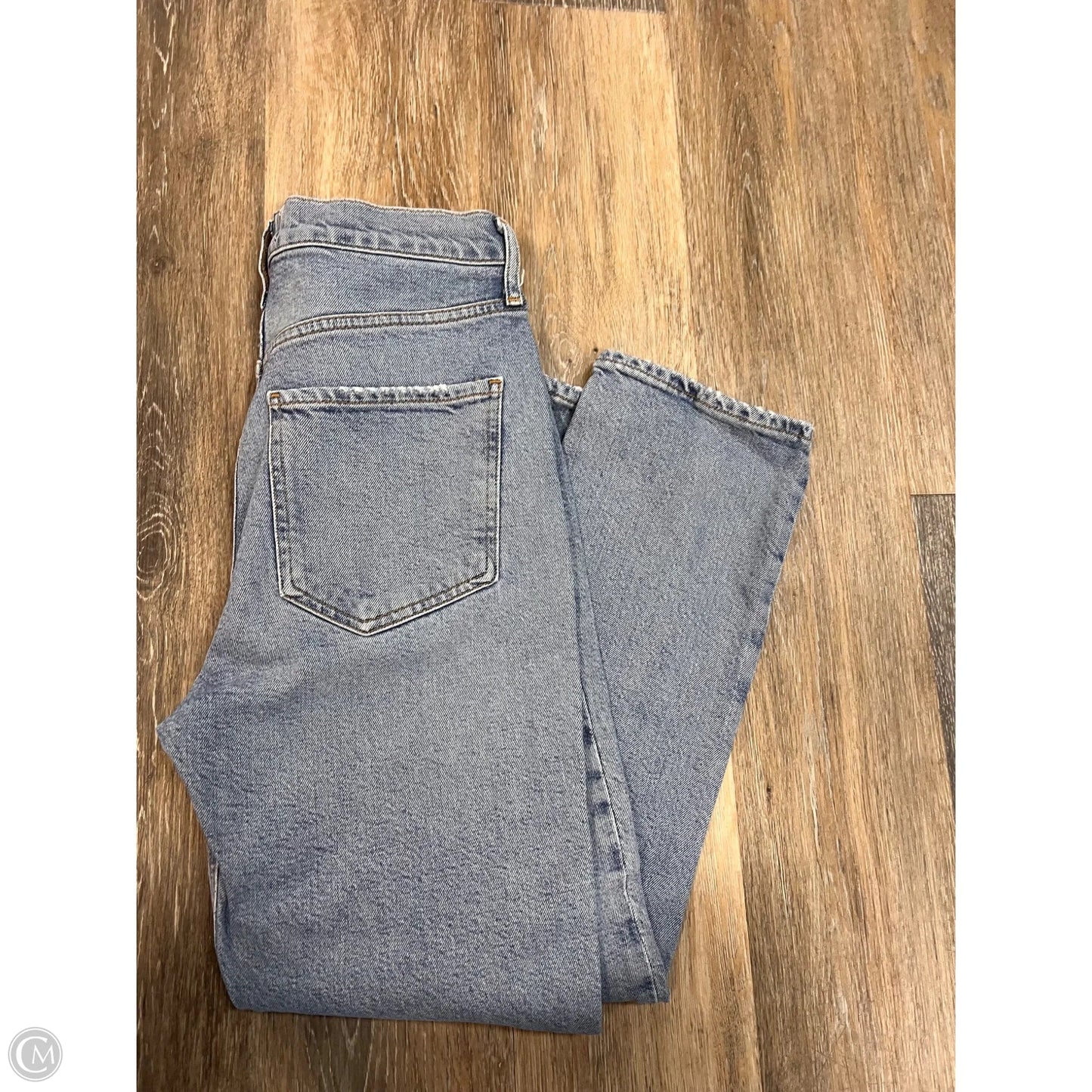 Jeans Straight By Agolde In Blue Denim, Size: 4/27