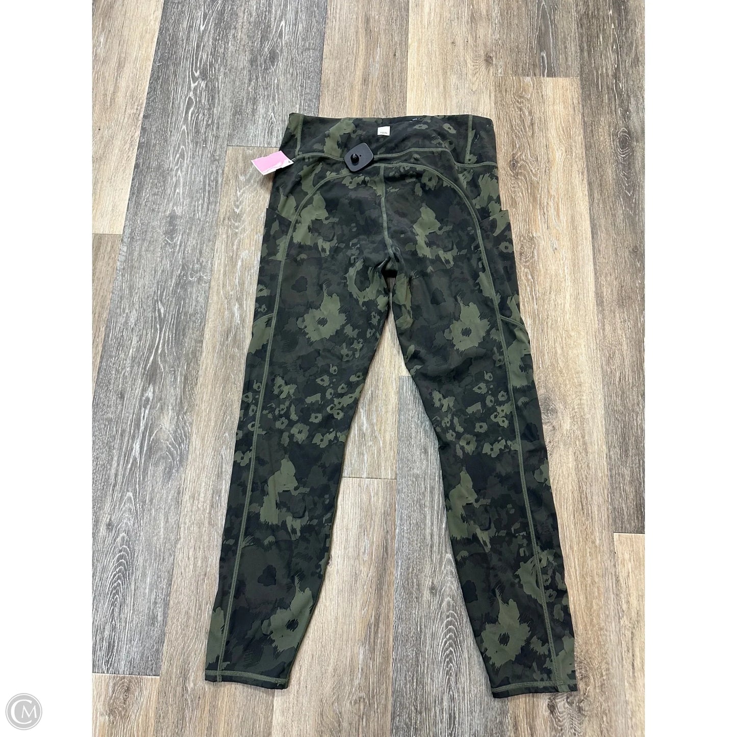 Athletic Leggings By Vuori In Camouflage Print, Size: L
