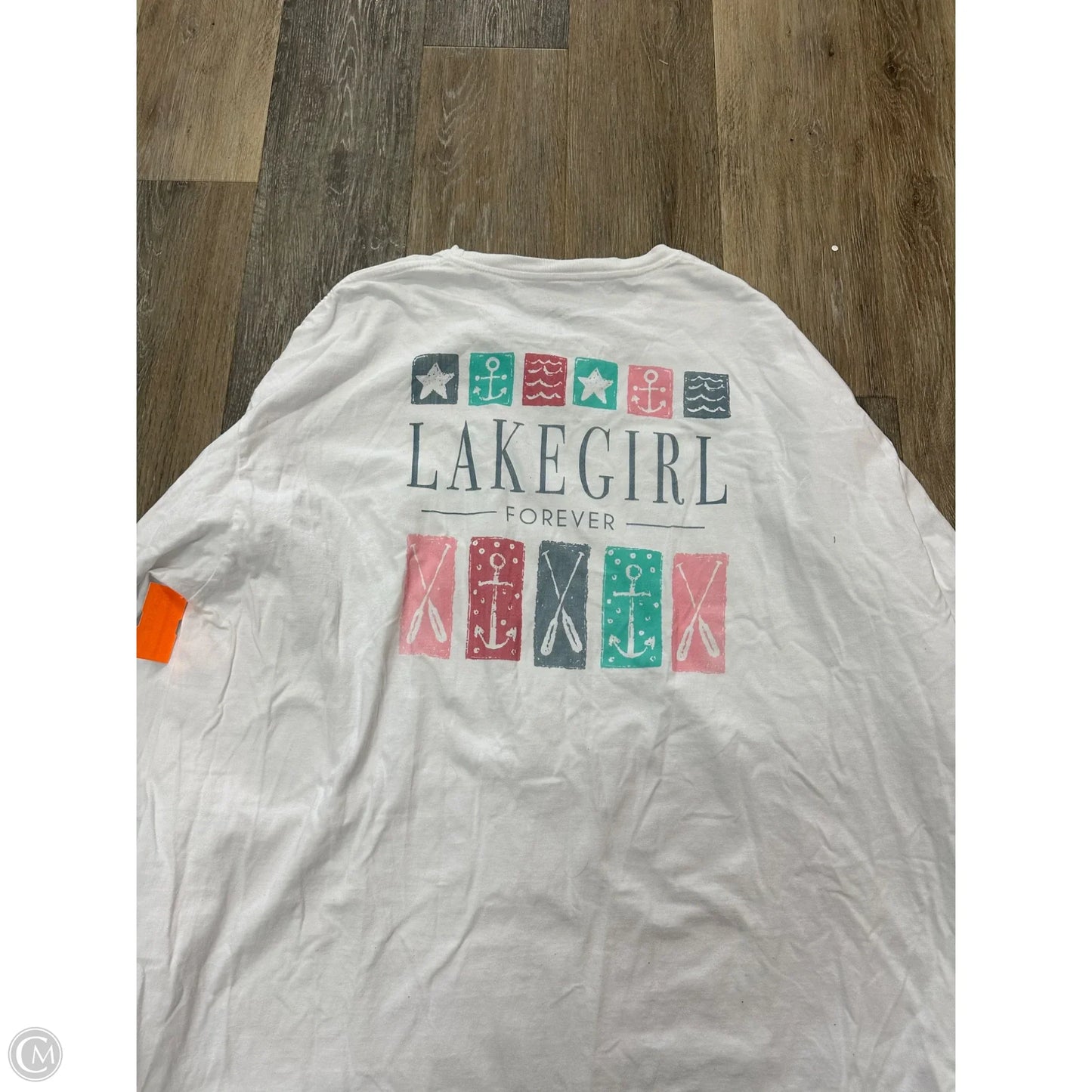 Top Long Sleeve By Lakegirl In White, Size: Xxl