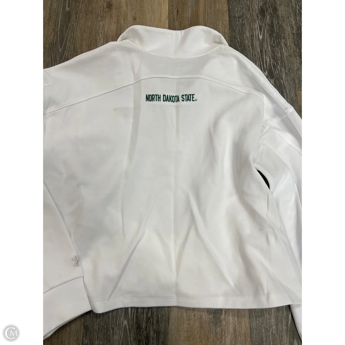 Athletic Sweatshirt Collar By Under Armour In White, Size: L