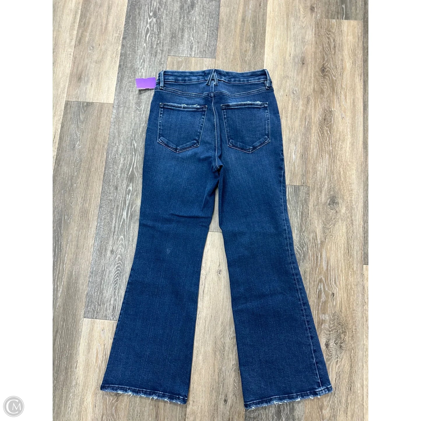 Jeans Straight By Good American In Blue Denim, Size: 6