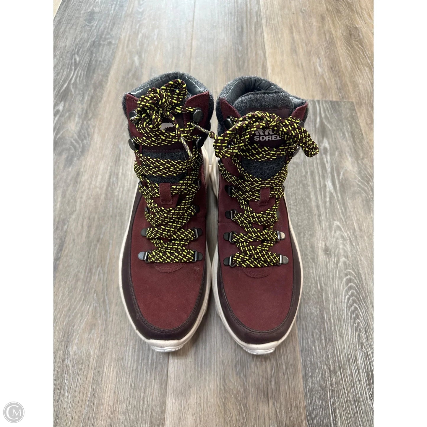 Boots Ankle Heels By Sorel In Red, Size: 9.5