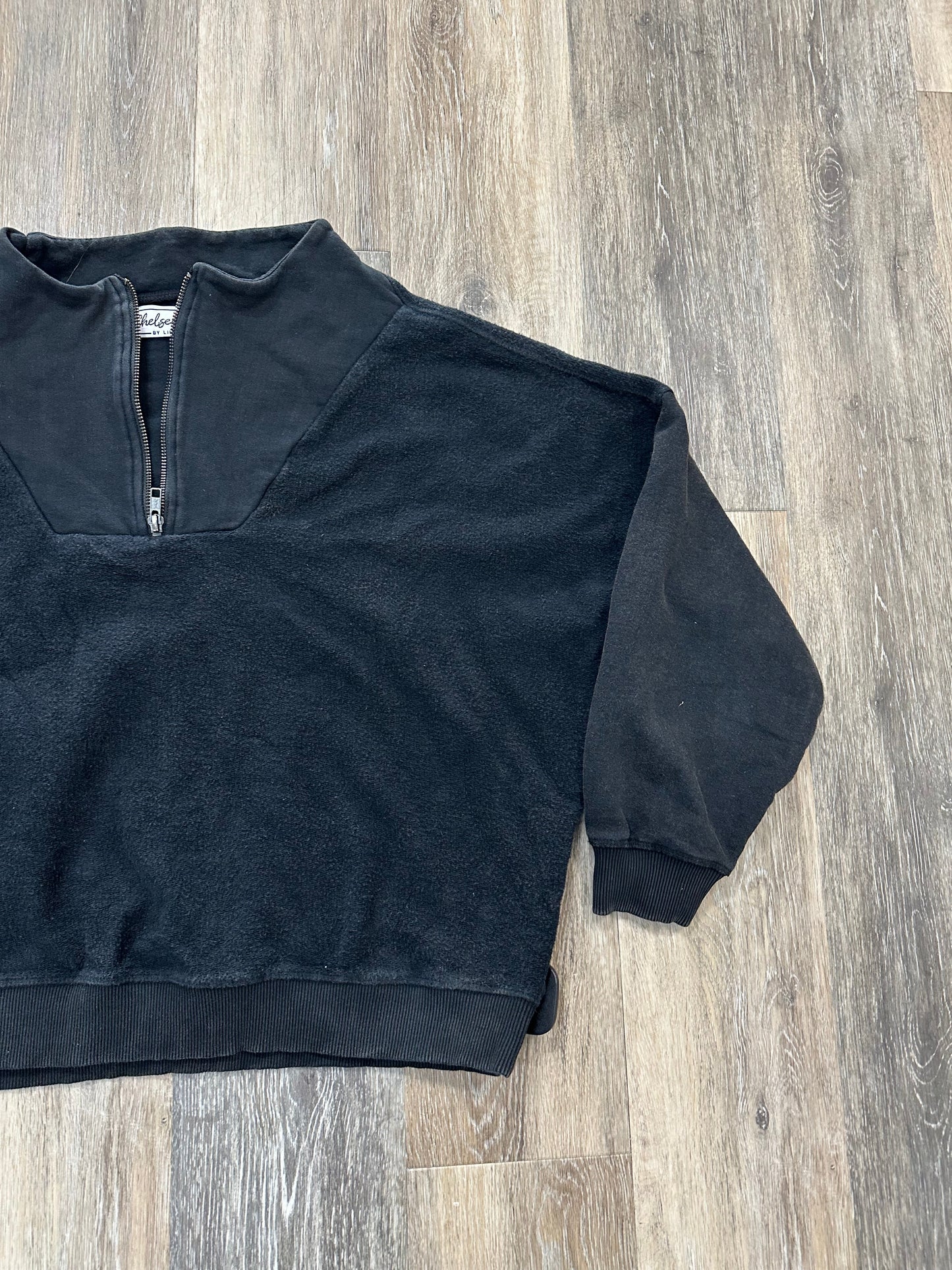 Sweatshirt Collar By Lily & Lottie In Black, Size: S