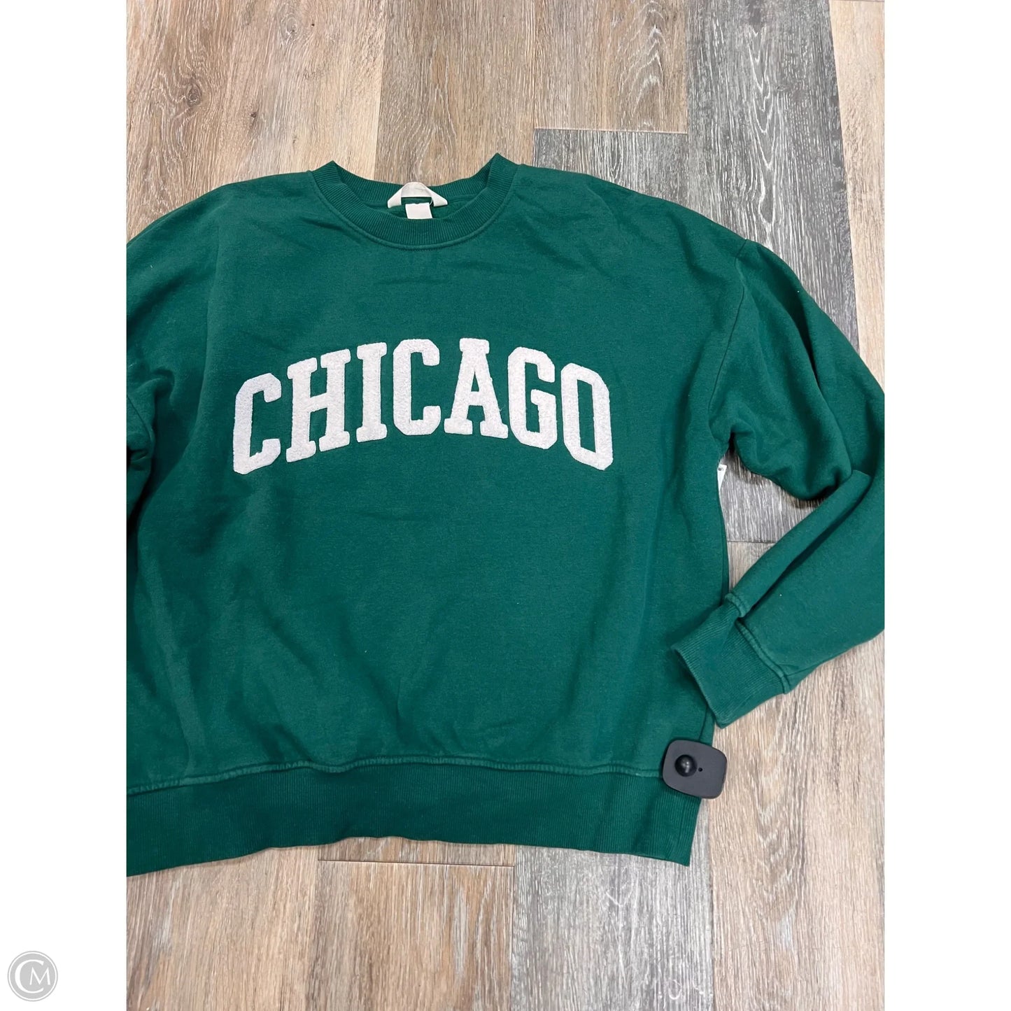 Sweatshirt Crewneck By H&m In Green, Size: S