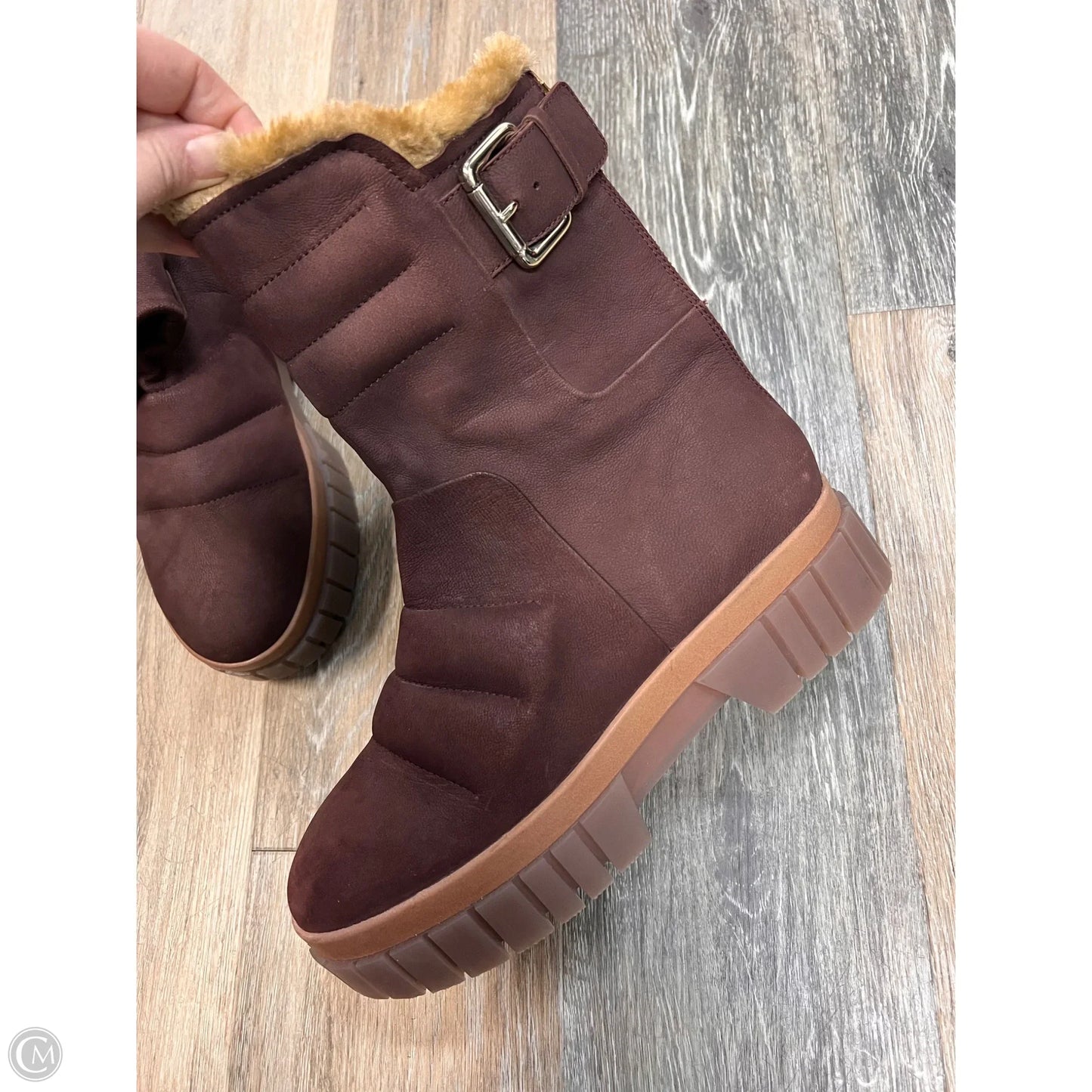 Boots Ankle Heels By Free People In Brown, Size: 8.5