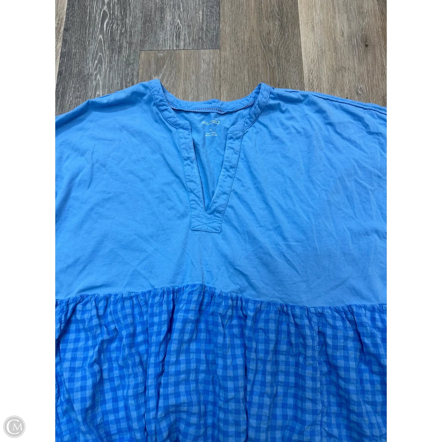 Top Long Sleeve By Pilcro In Blue, Size: Xl