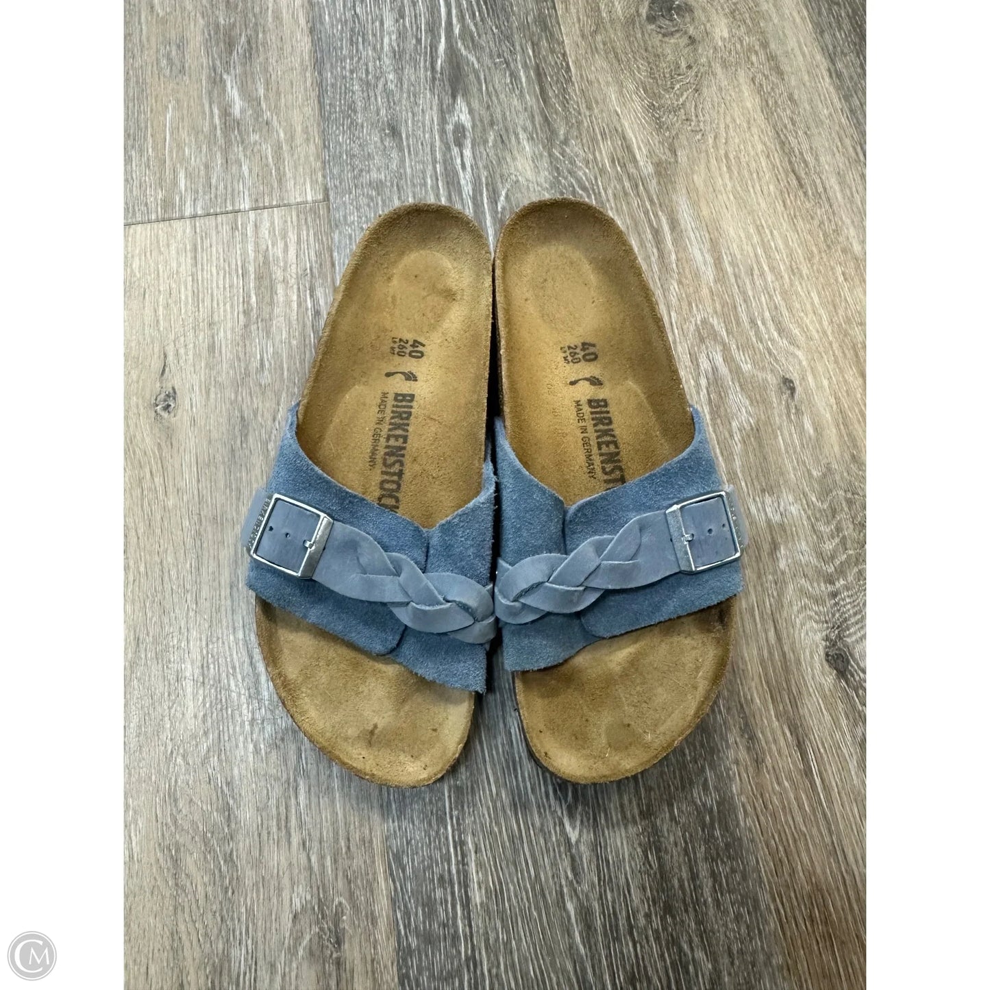 Shoes Flats By Birkenstock In Blue, Size: 9