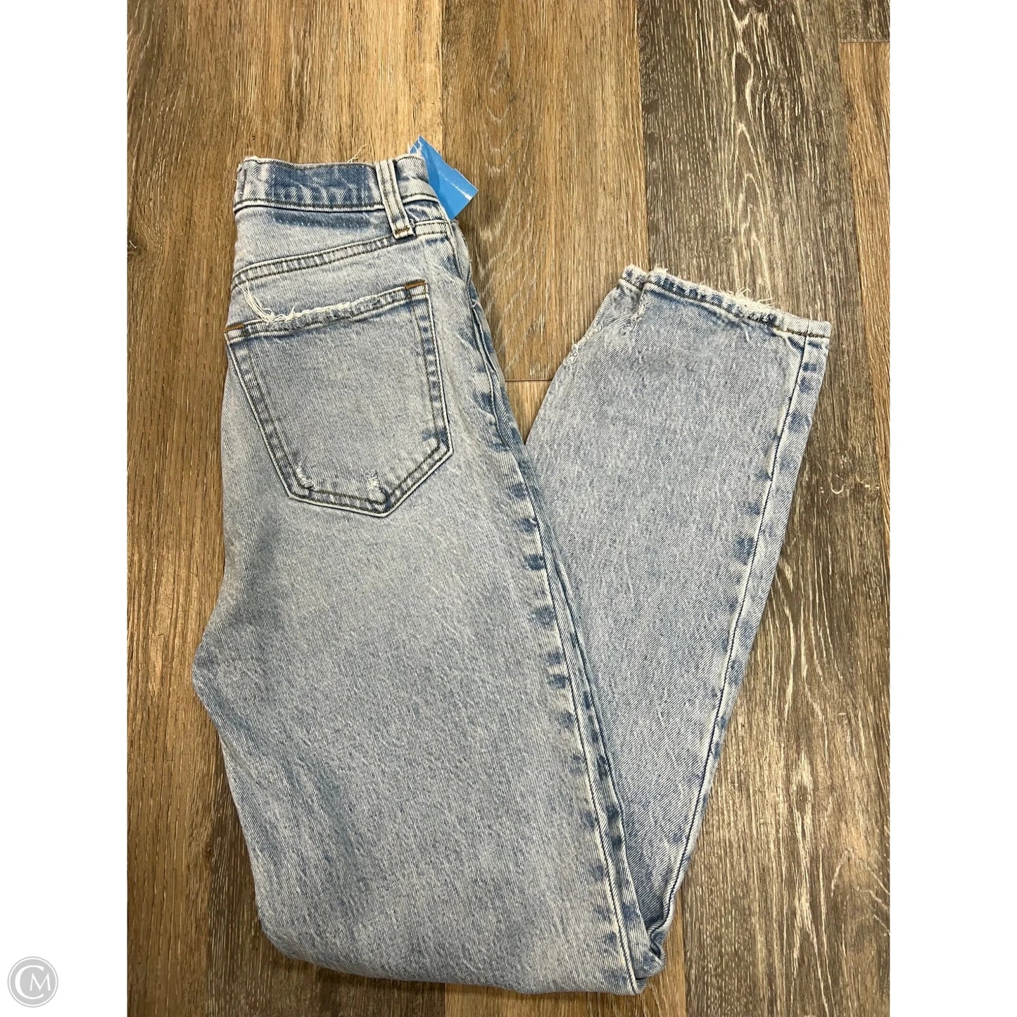 Jeans Straight By Abercrombie And Fitch In Blue Denim, Size: 0/25