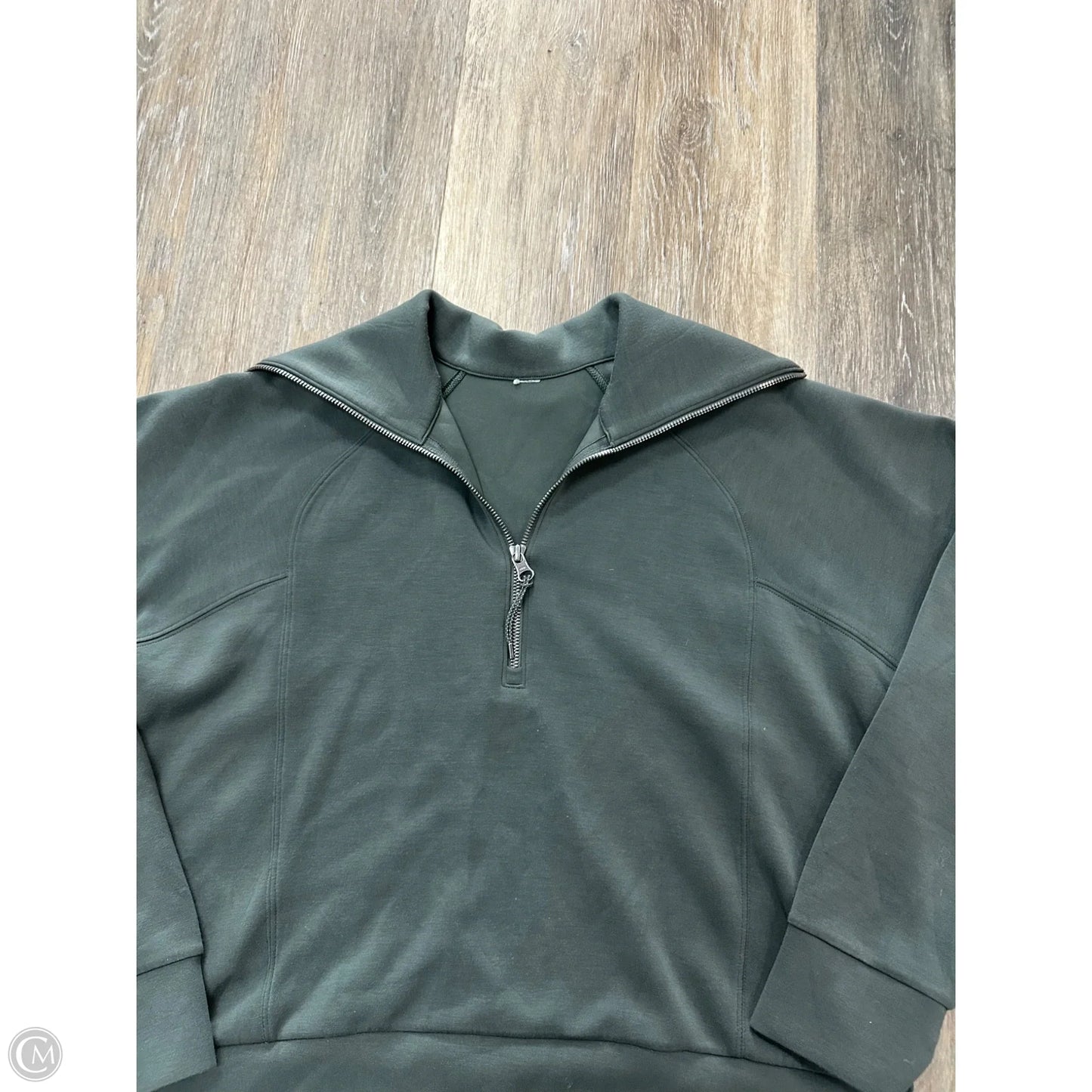 Athletic Jacket By Spanx In Green, Size: M