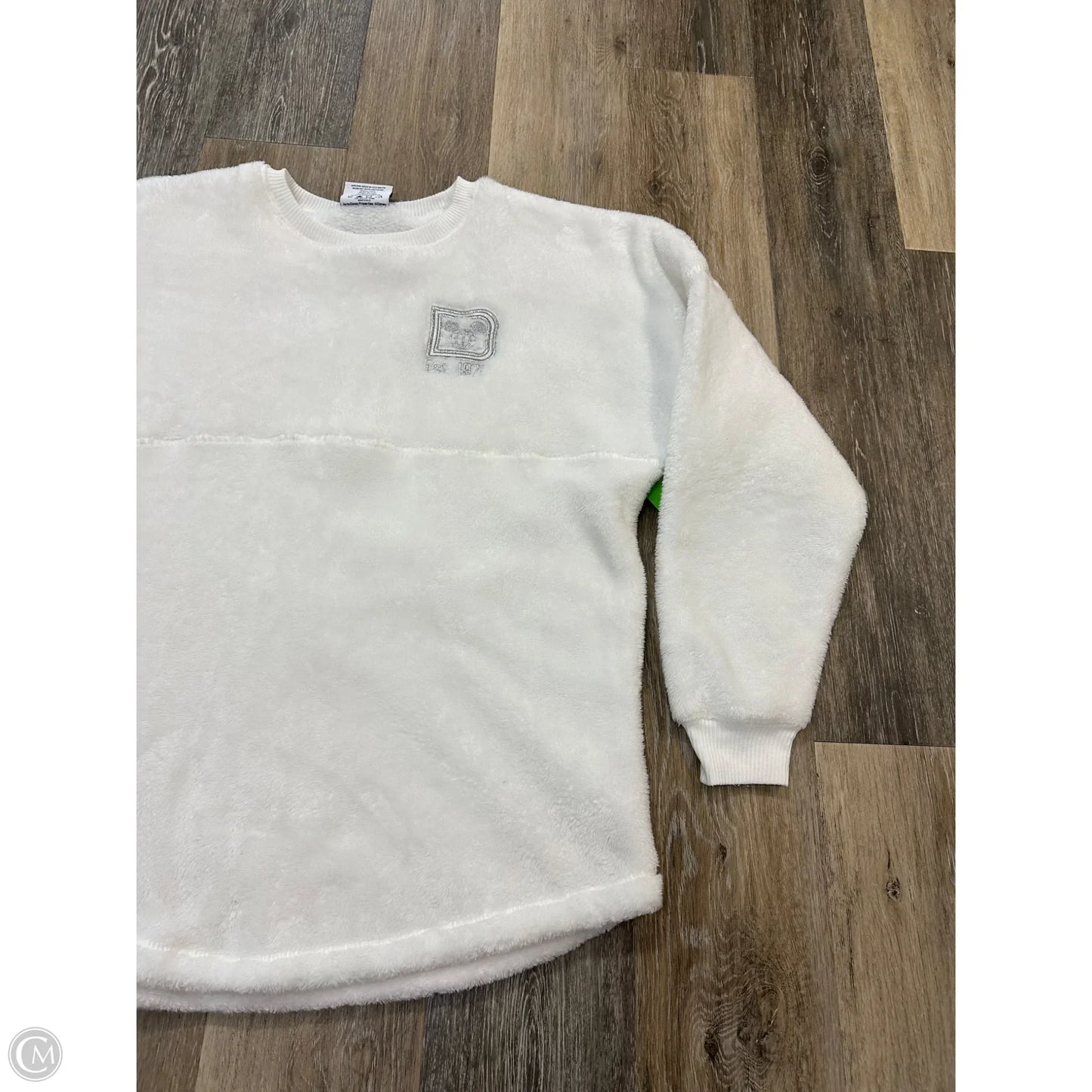 Sweatshirt Crewneck By Disney Store In White, Size: M