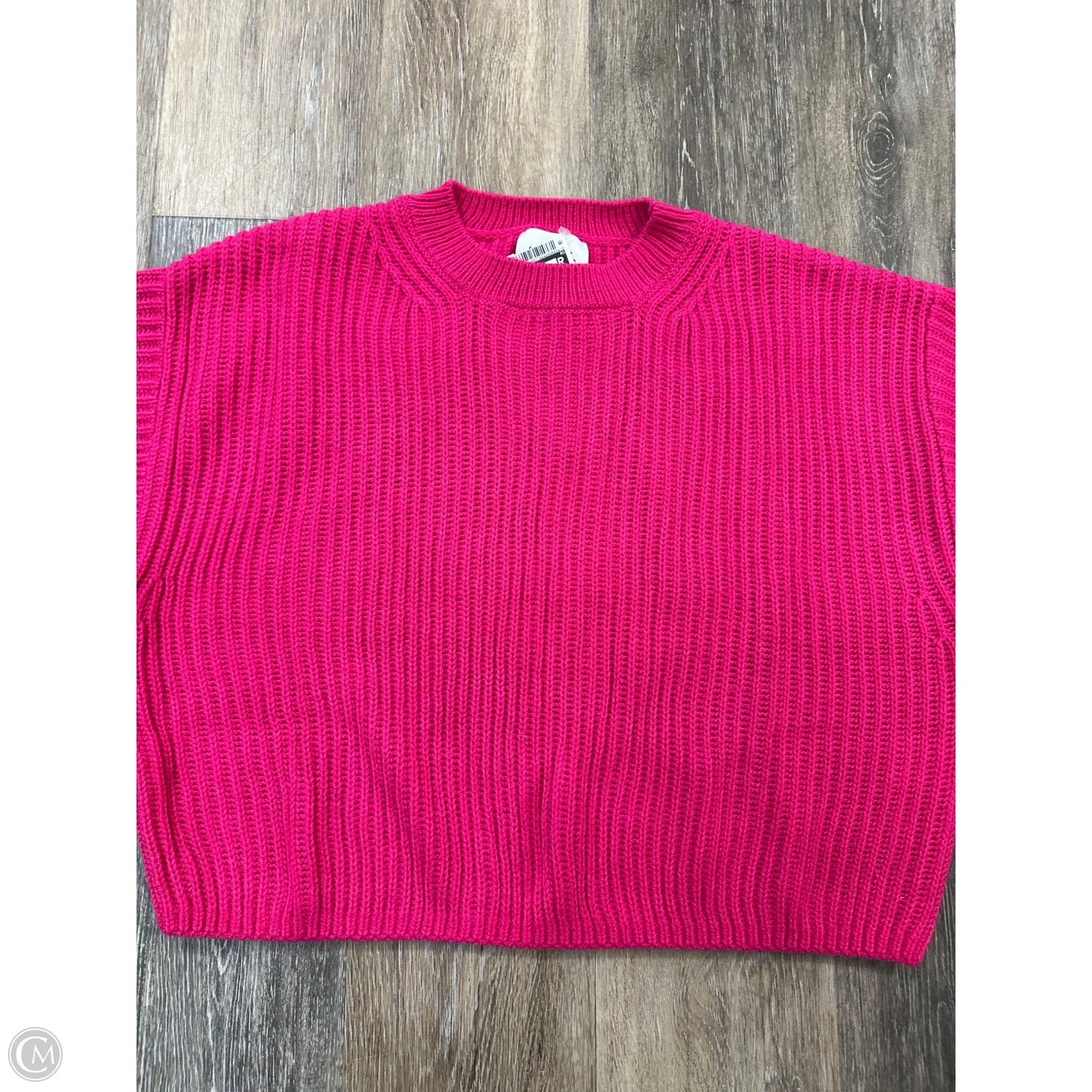 Sweater Short Sleeve By Stitches + Stripes In Pink, Size: L