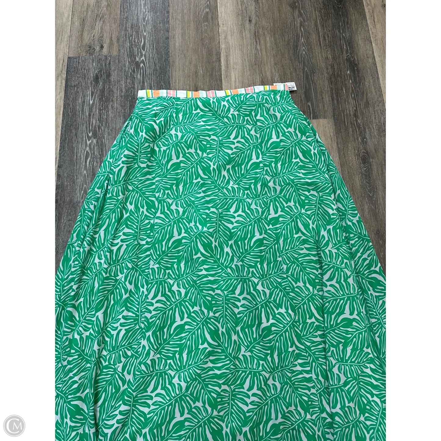 Skirt Maxi By Wild Flowers In Green, Size: Xl