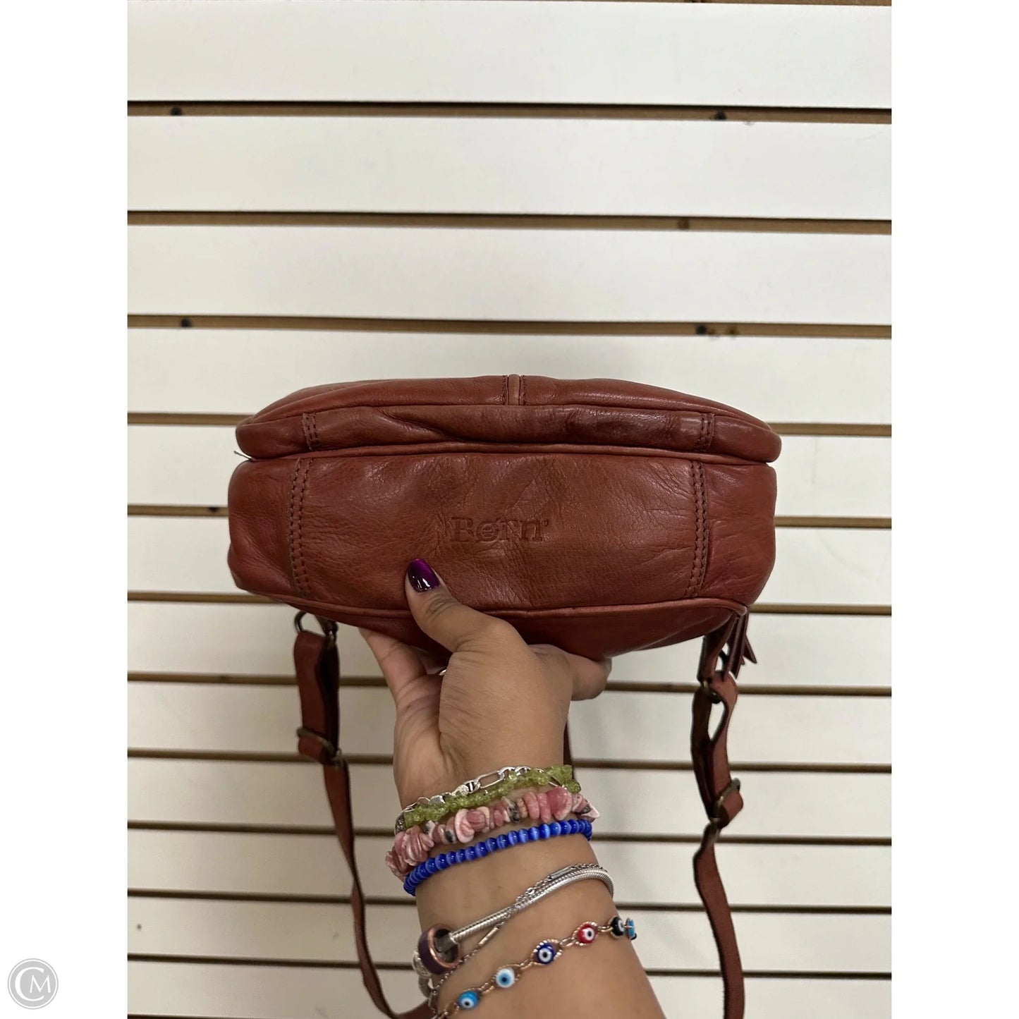 Backpack Leather By Born, Size: Medium