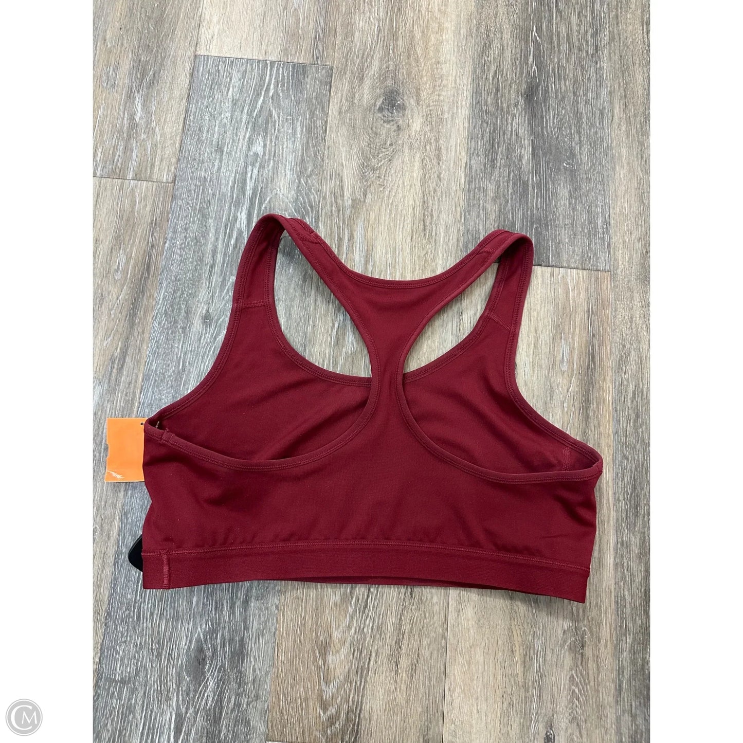 Athletic Bra By Champion In Maroon, Size: Xxl
