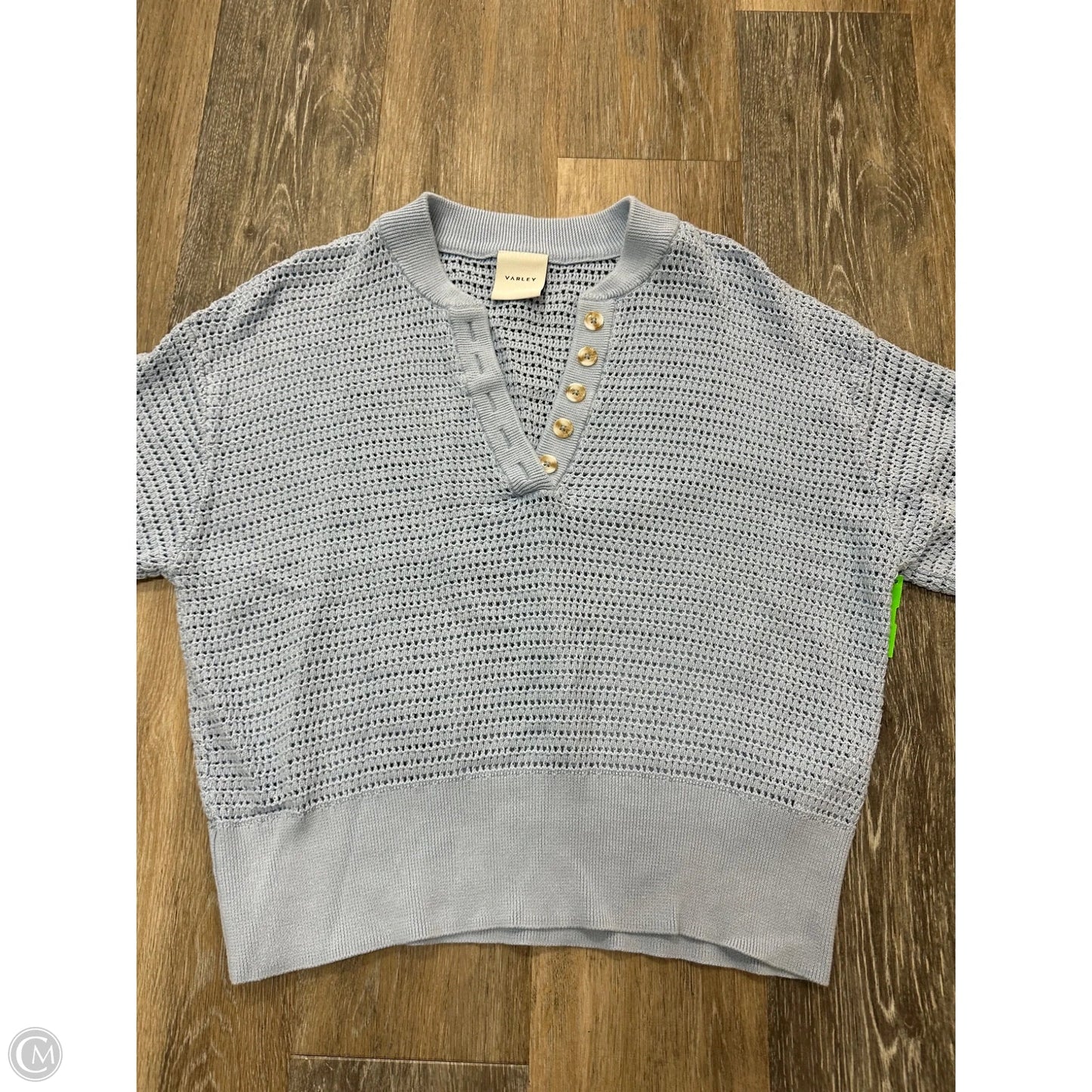 Sweater Short Sleeve By Varley In Blue, Size: L