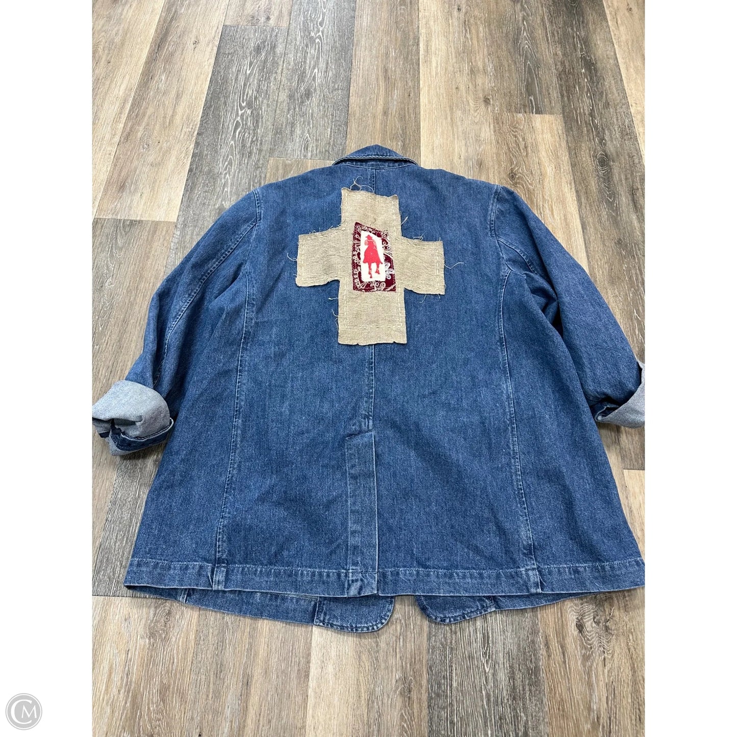 Blazer By Gap In Blue Denim, Size: Xxl