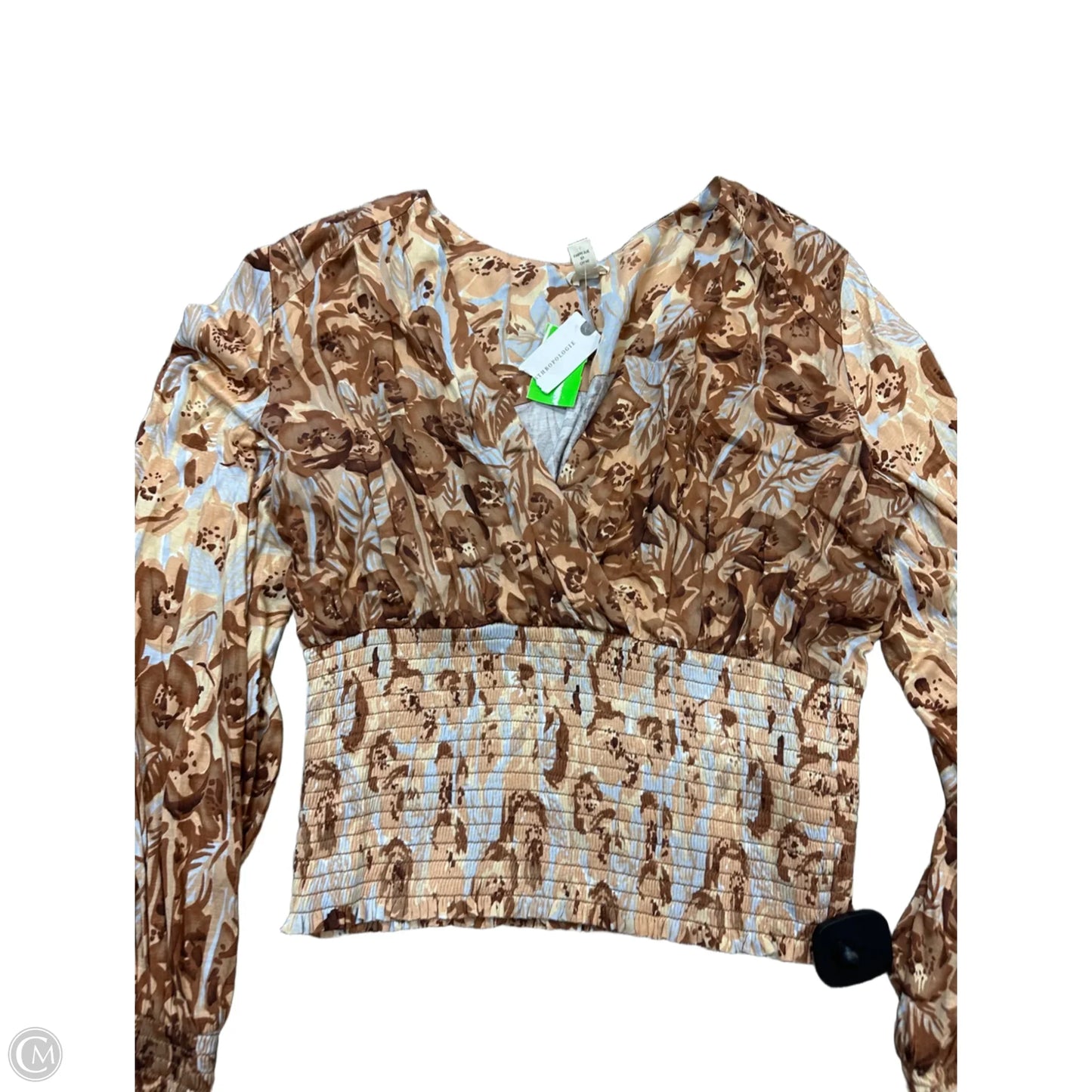 Blouse Long Sleeve By Tiny In Floral Print, Size: L