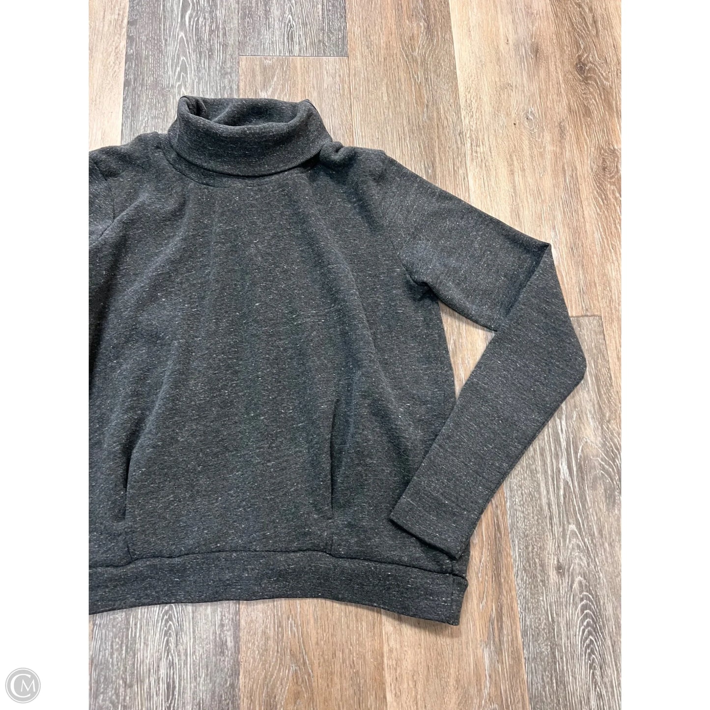 Athletic Sweatshirt Collar By Alo In Grey, Size: M