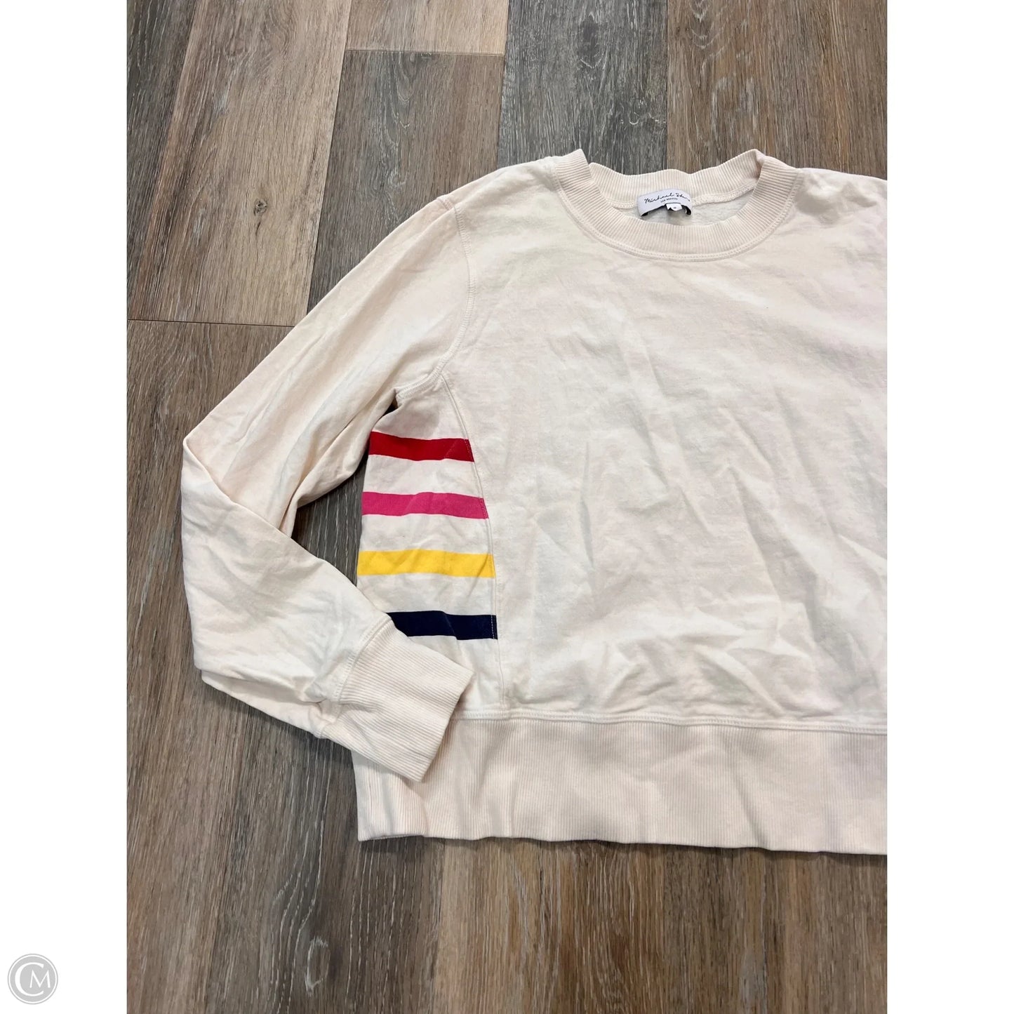 Top Long Sleeve By Michael Stars In Cream, Size: S