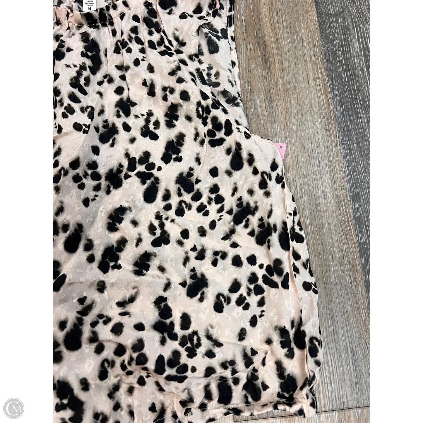 Tank Top By Cloth & Stone In Black & Cream, Size: M