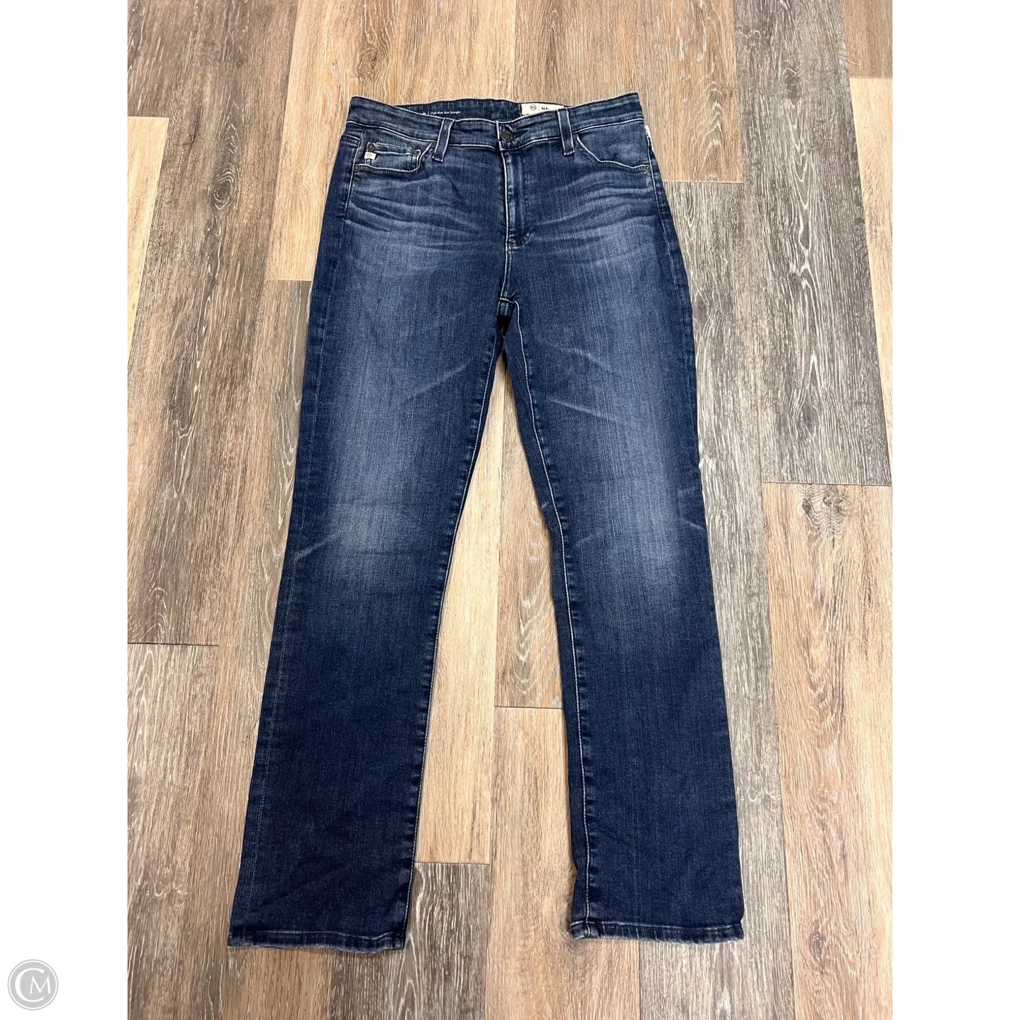 Jeans Straight By Adriano Goldschmied In Blue Denim, Size: 10/30