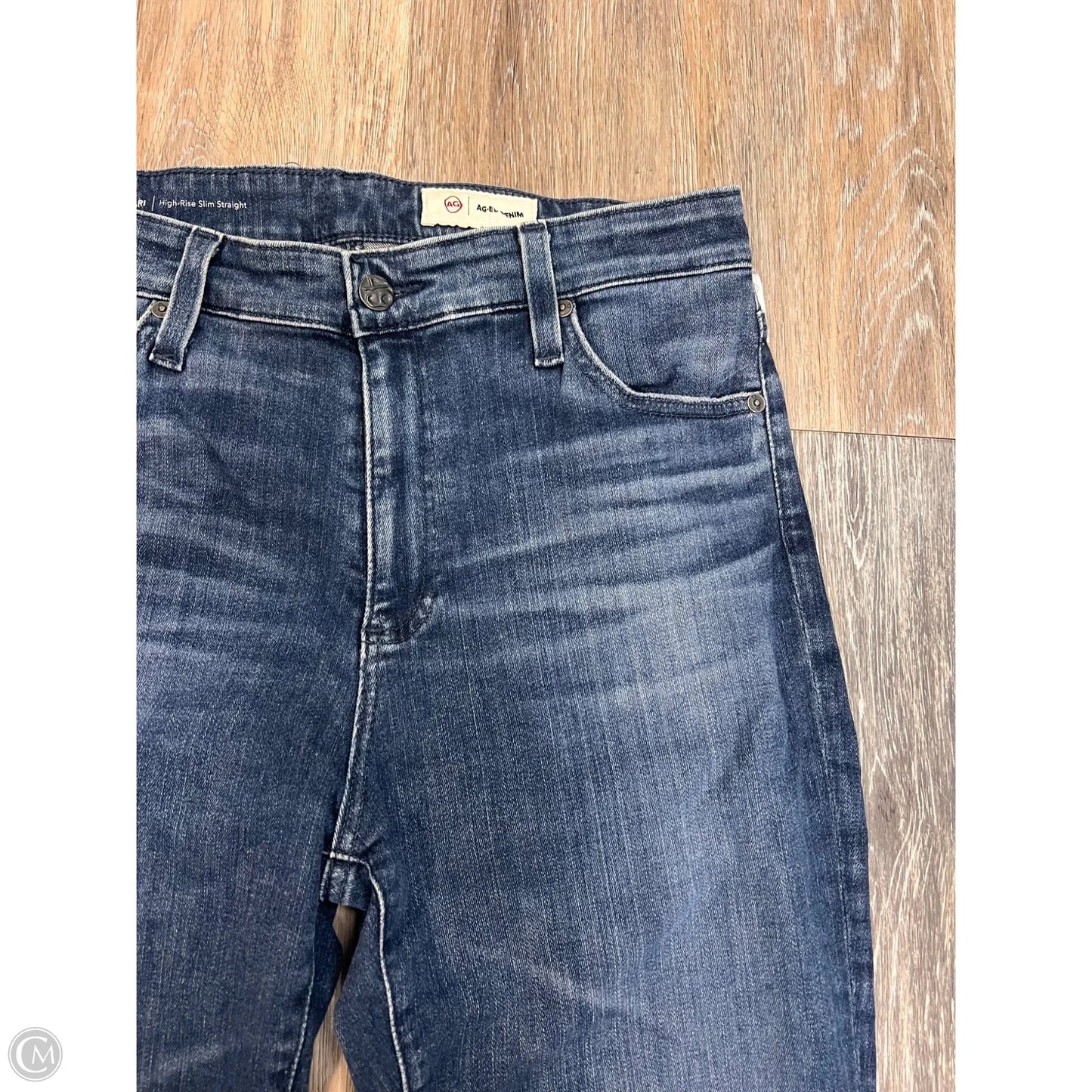 Jeans Straight By Adriano Goldschmied In Blue Denim, Size: 10/30