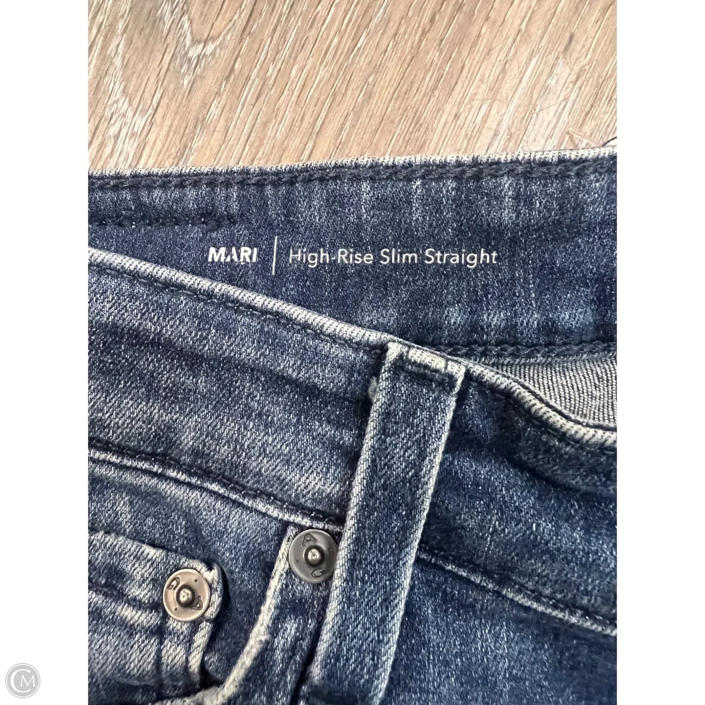 Jeans Straight By Adriano Goldschmied In Blue Denim, Size: 10/30